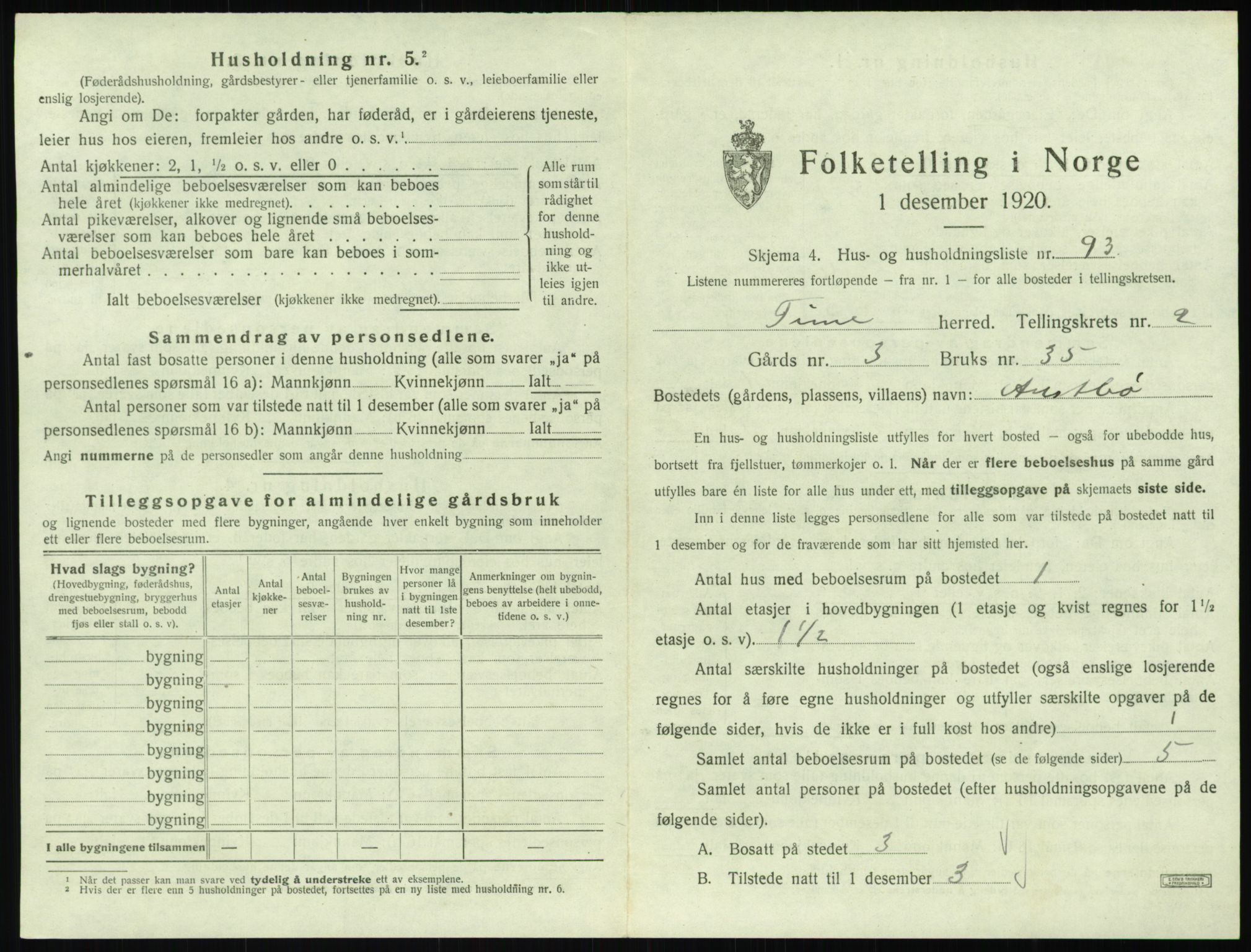 SAST, 1920 census for Time, 1920, p. 463