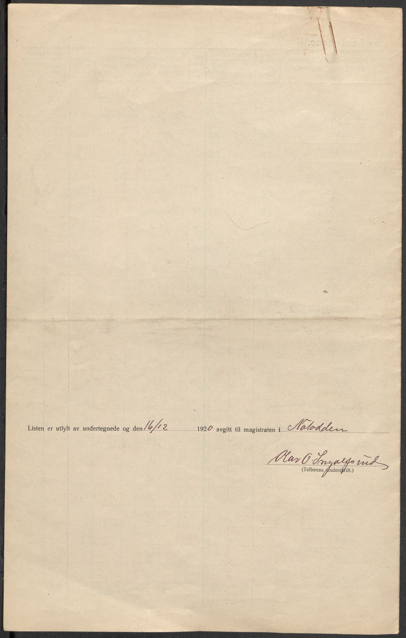 SAKO, 1920 census for Notodden, 1920, p. 13