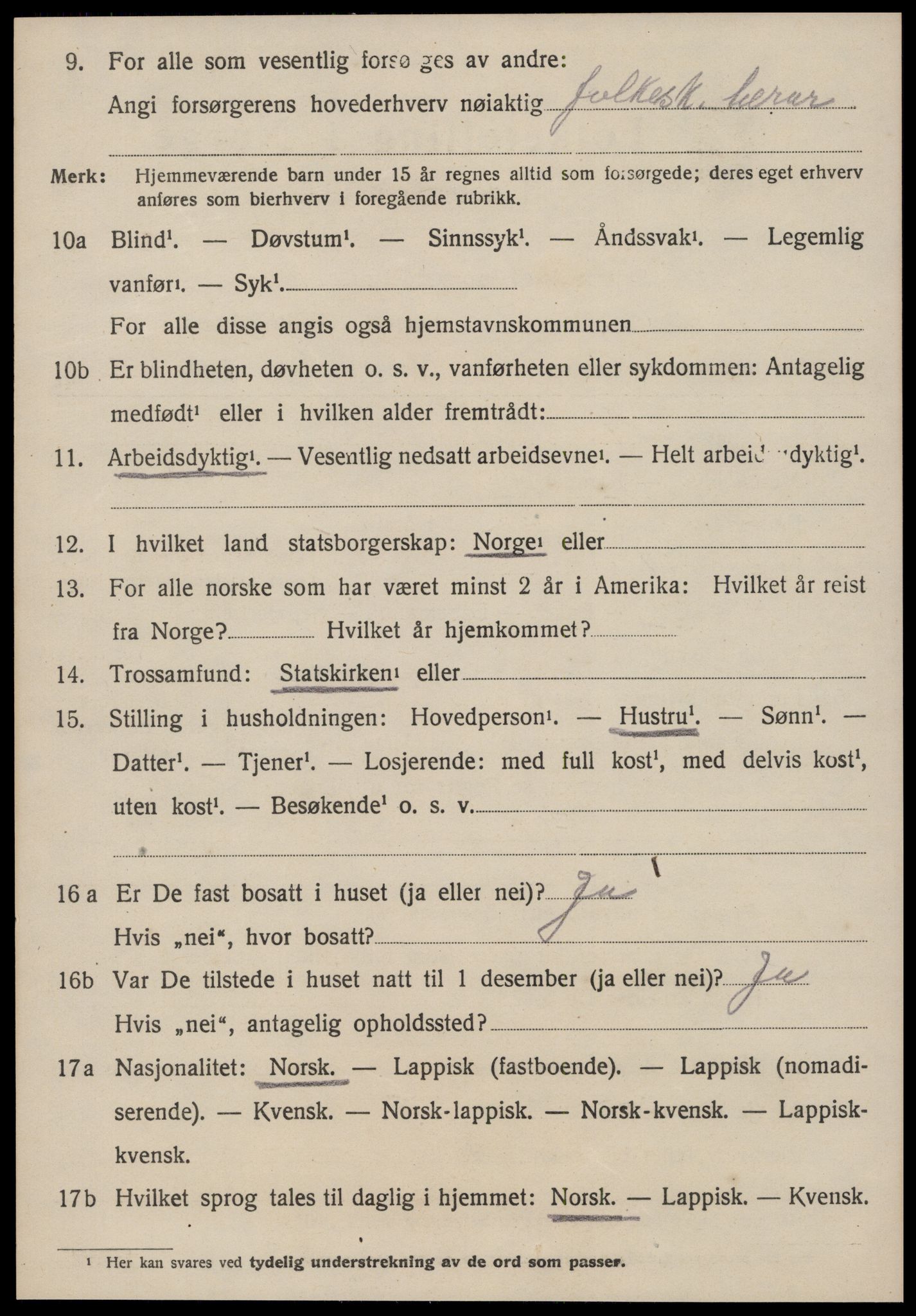 SAT, 1920 census for Meldal, 1920, p. 10478