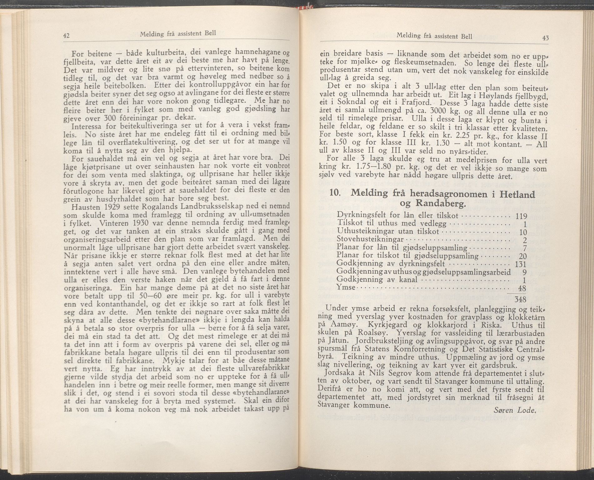 Rogaland fylkeskommune - Fylkesrådmannen , IKAR/A-900/A/Aa/Aaa/L0050: Møtebok , 1931, p. 42-43