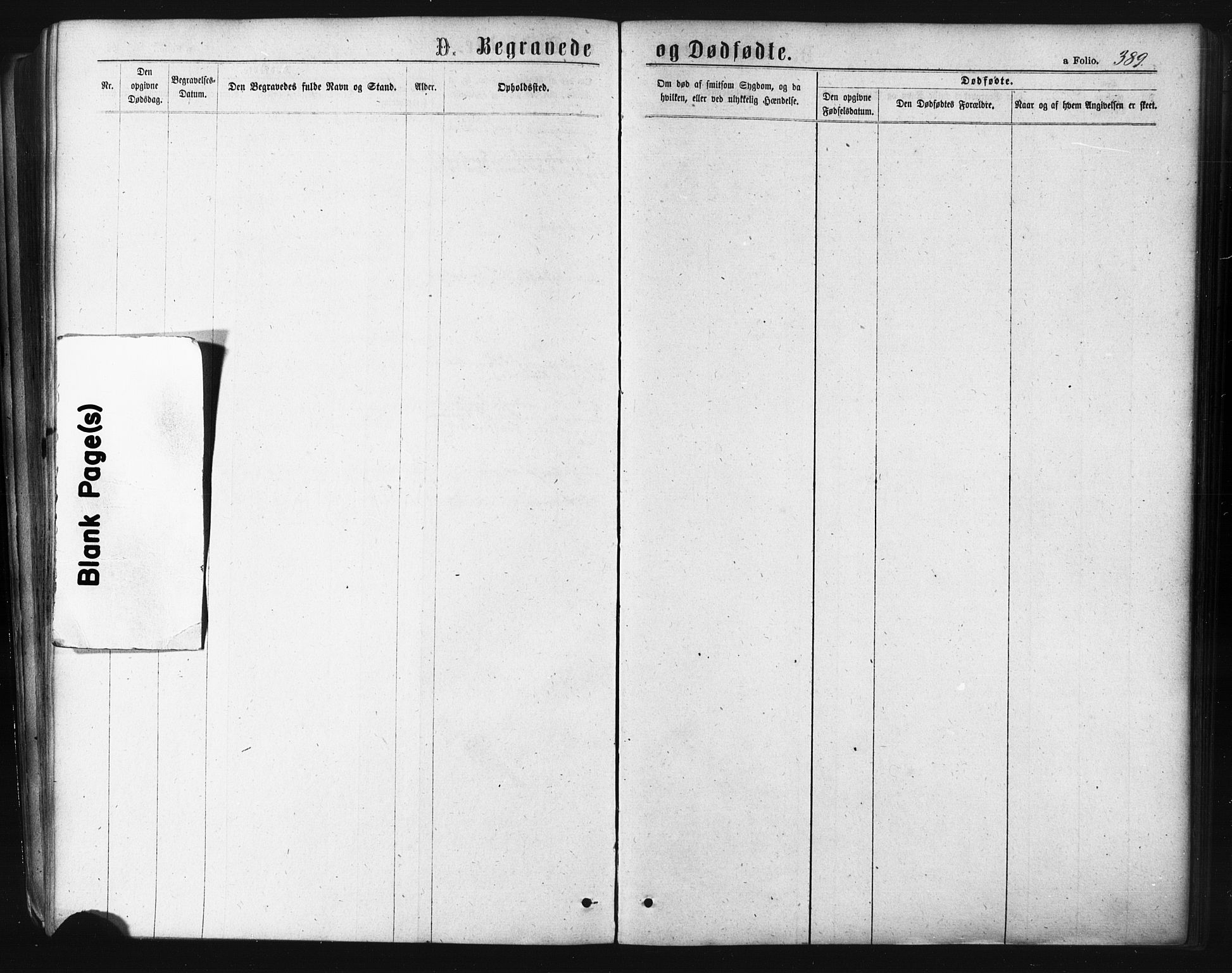 Ibestad sokneprestembete, SATØ/S-0077/H/Ha/Haa/L0010kirke: Parish register (official) no. 10, 1869-1879, p. 389