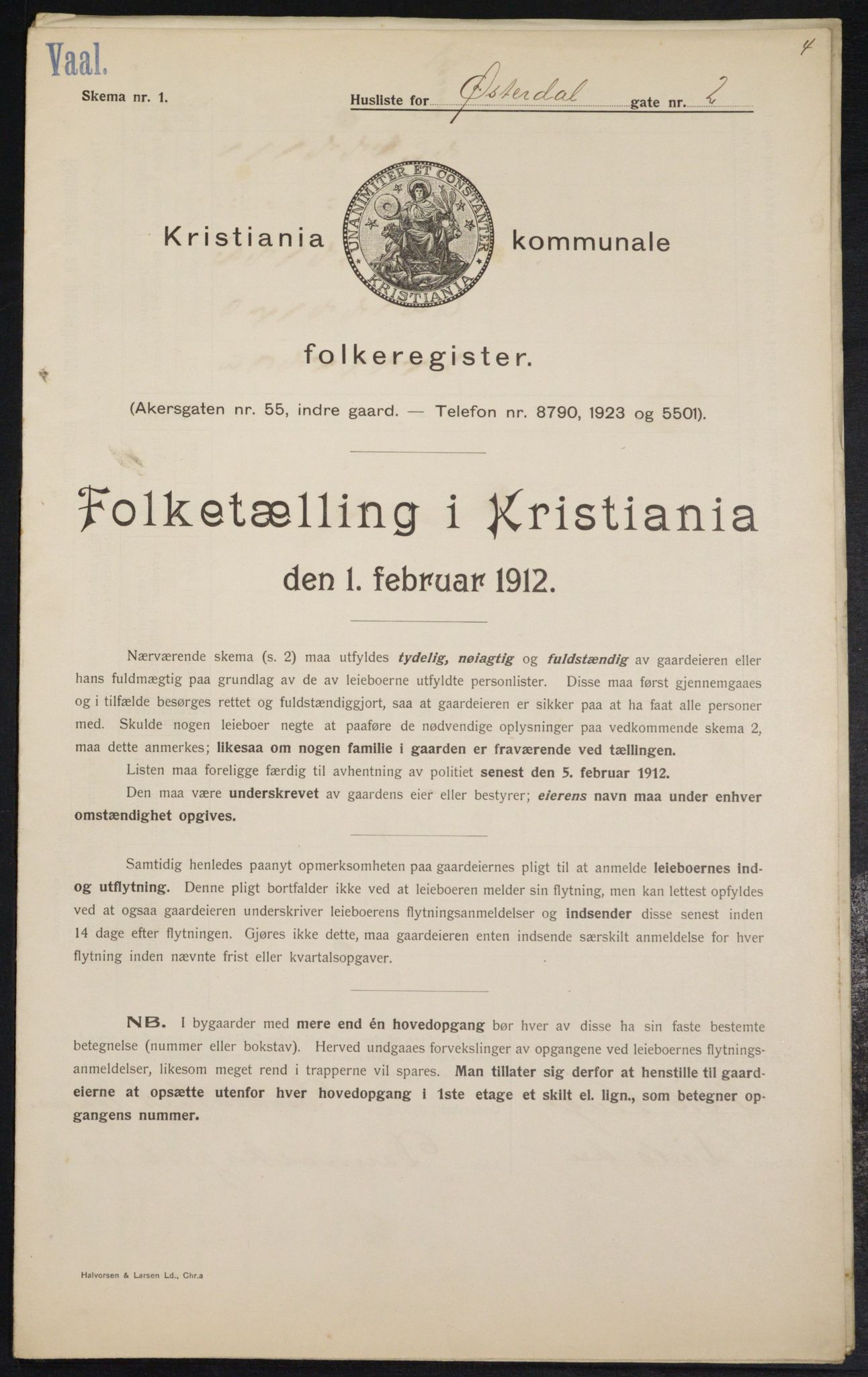 OBA, Municipal Census 1912 for Kristiania, 1912, p. 128894
