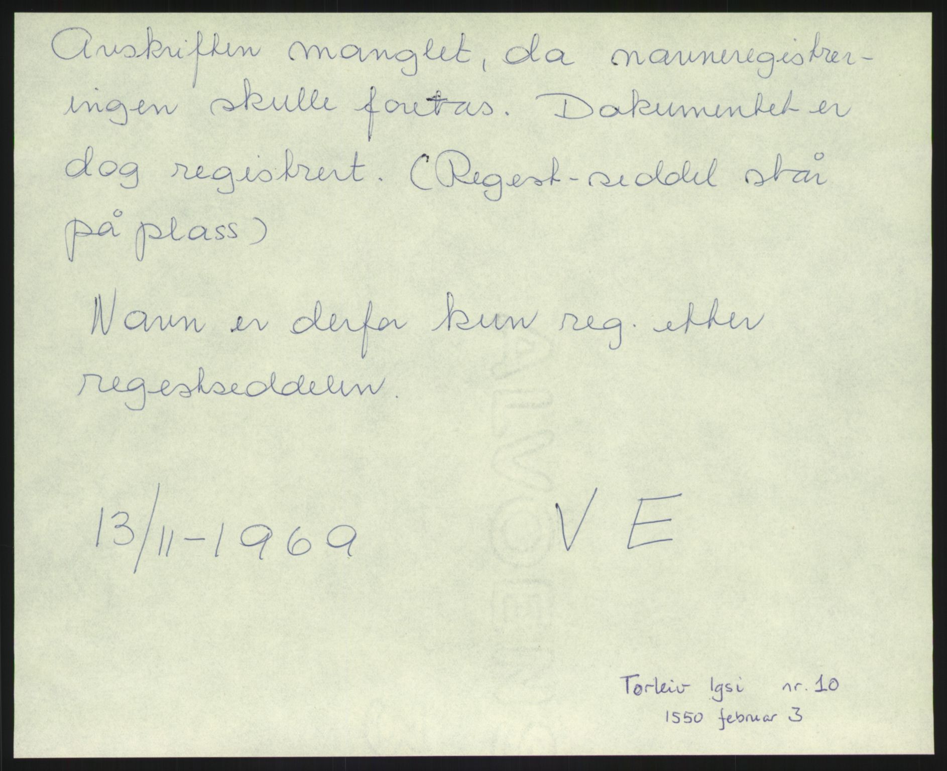 Samlinger til kildeutgivelse, Diplomavskriftsamlingen, AV/RA-EA-4053/H/Ha, p. 14