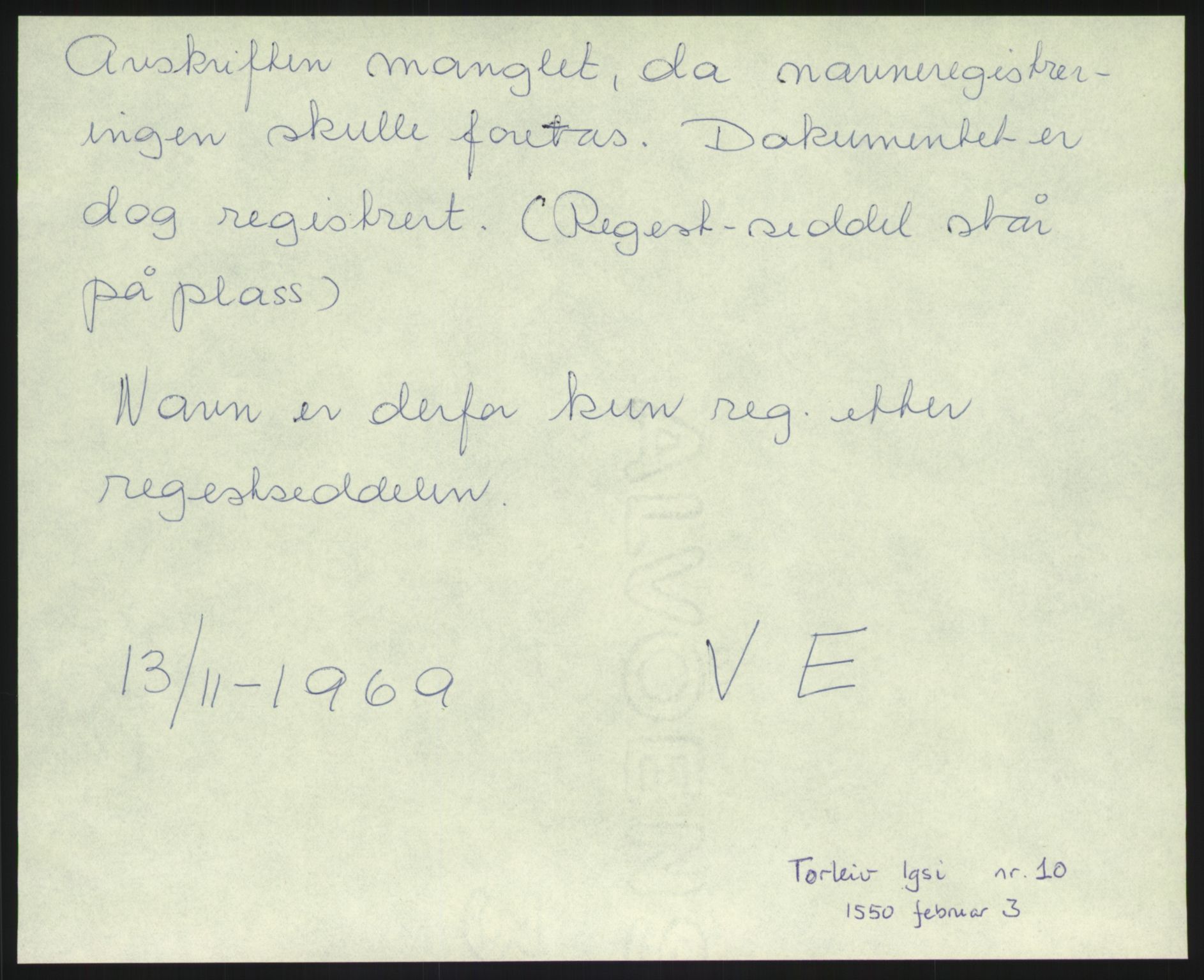 Samlinger til kildeutgivelse, Diplomavskriftsamlingen, RA/EA-4053/H/Ha, p. 14