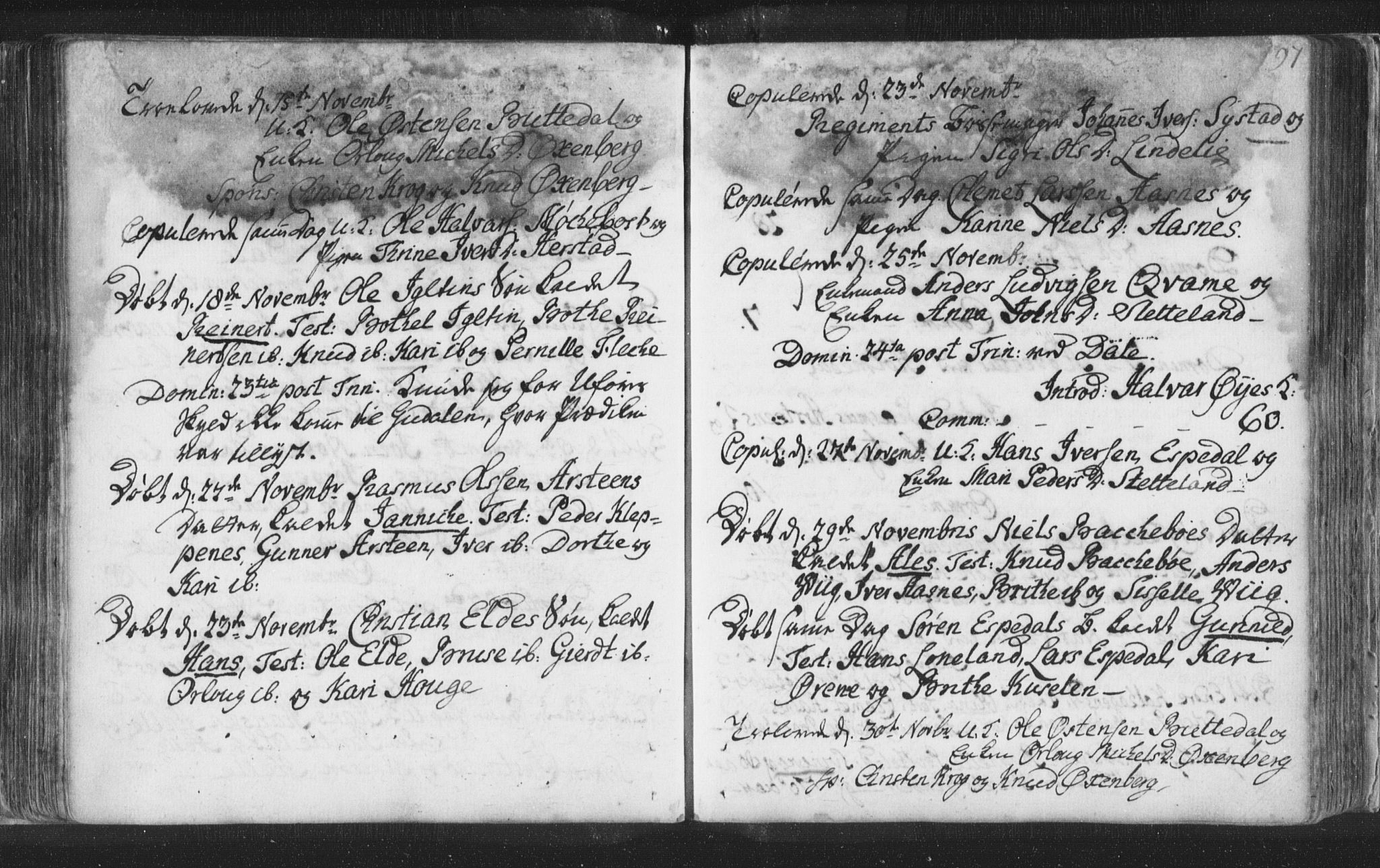 Fjaler sokneprestembete, SAB/A-79801/H/Haa/Haaa/L0002: Parish register (official) no. A 2, 1779-1798, p. 97
