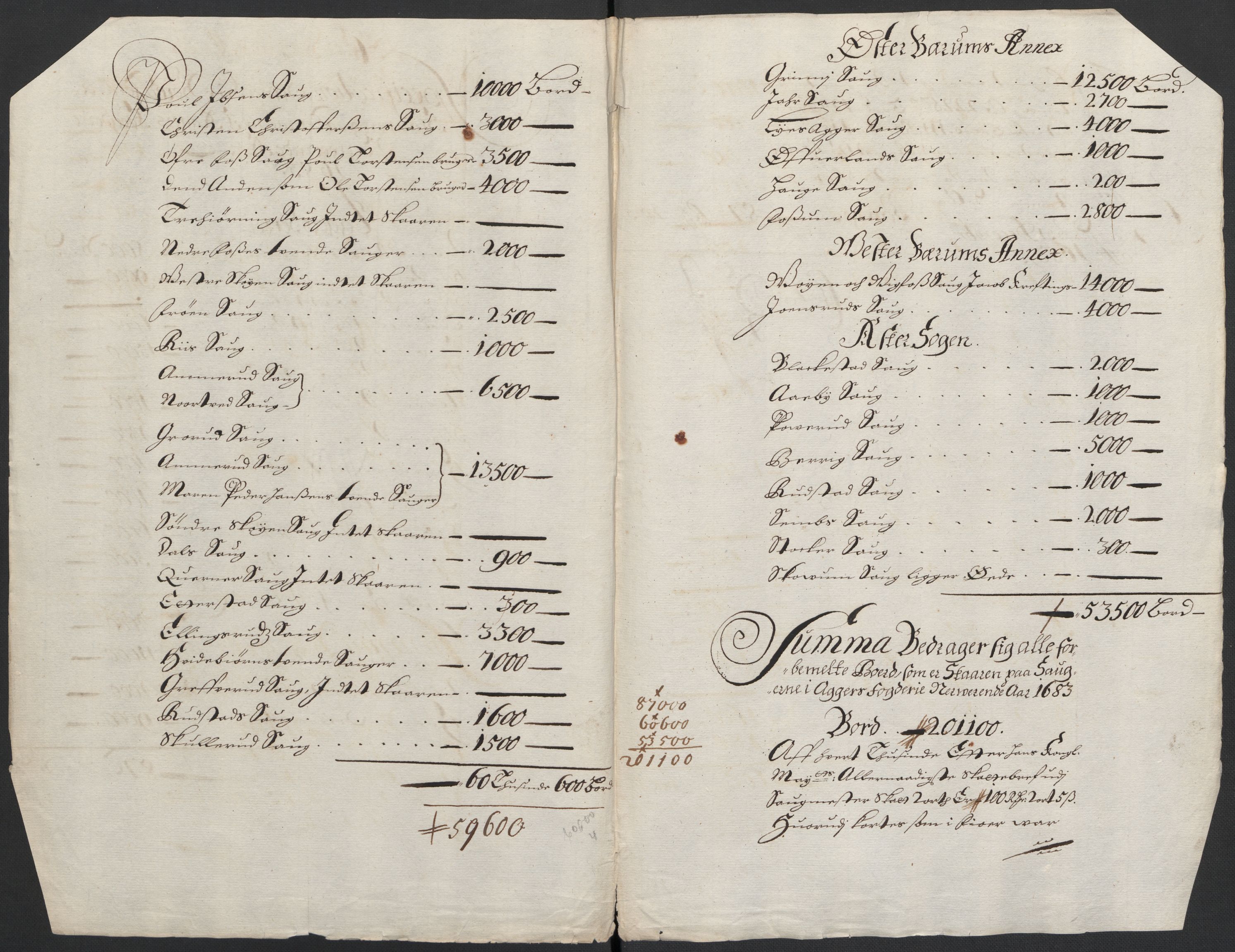 Rentekammeret inntil 1814, Reviderte regnskaper, Fogderegnskap, RA/EA-4092/R08/L0420: Fogderegnskap Aker, 1682-1691, p. 270