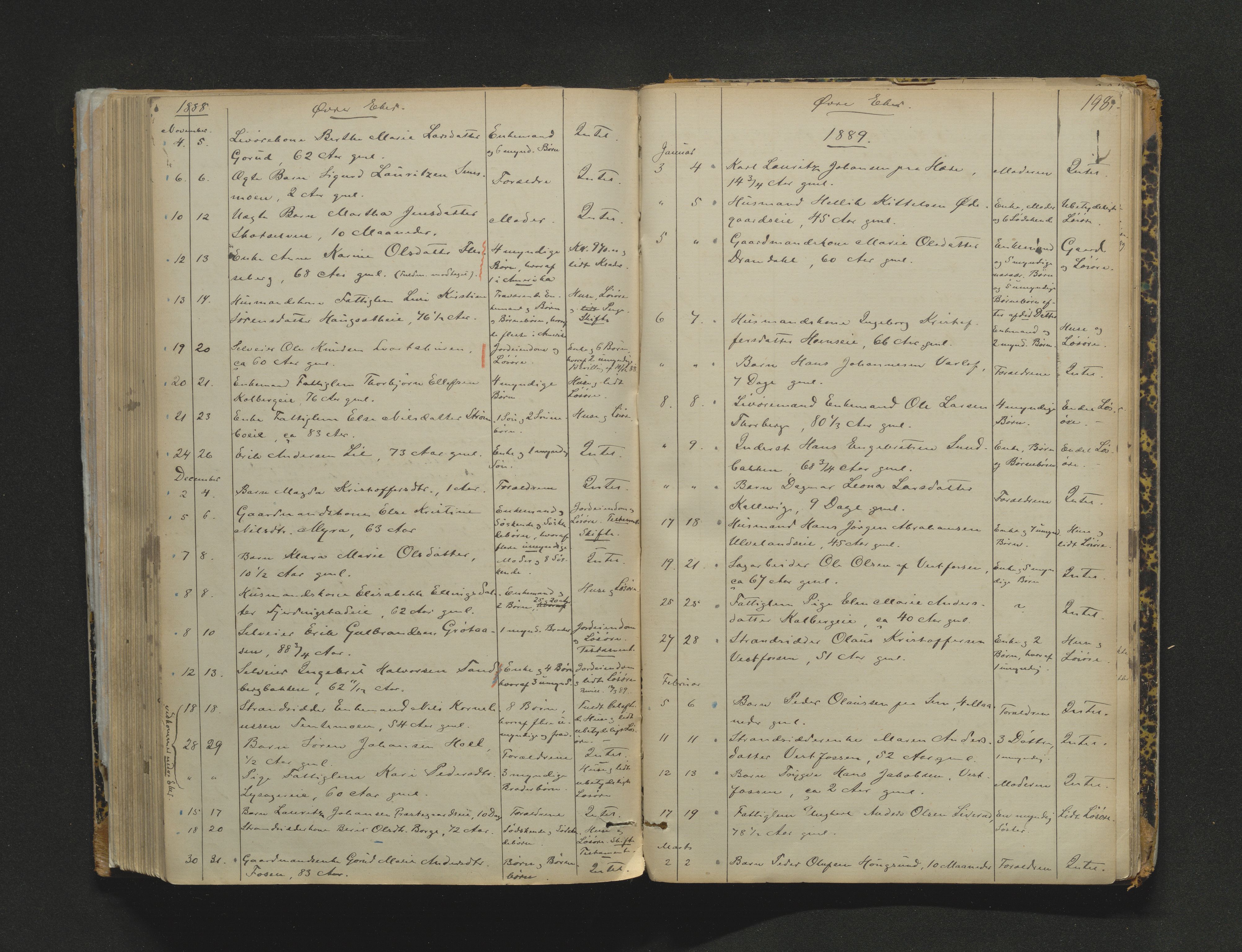 Eiker, Modum og Sigdal sorenskriveri, AV/SAKO-A-123/H/Ha/Haa/L0003: Dødsfallsprotokoll, 1870-1892, p. 198