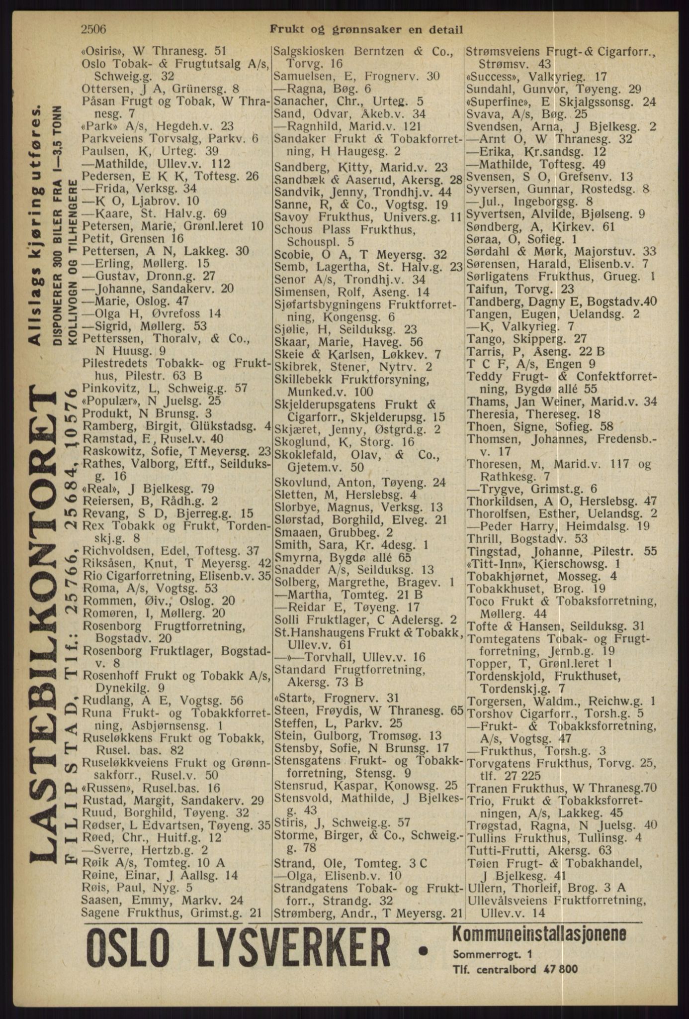 Kristiania/Oslo adressebok, PUBL/-, 1936, p. 2506