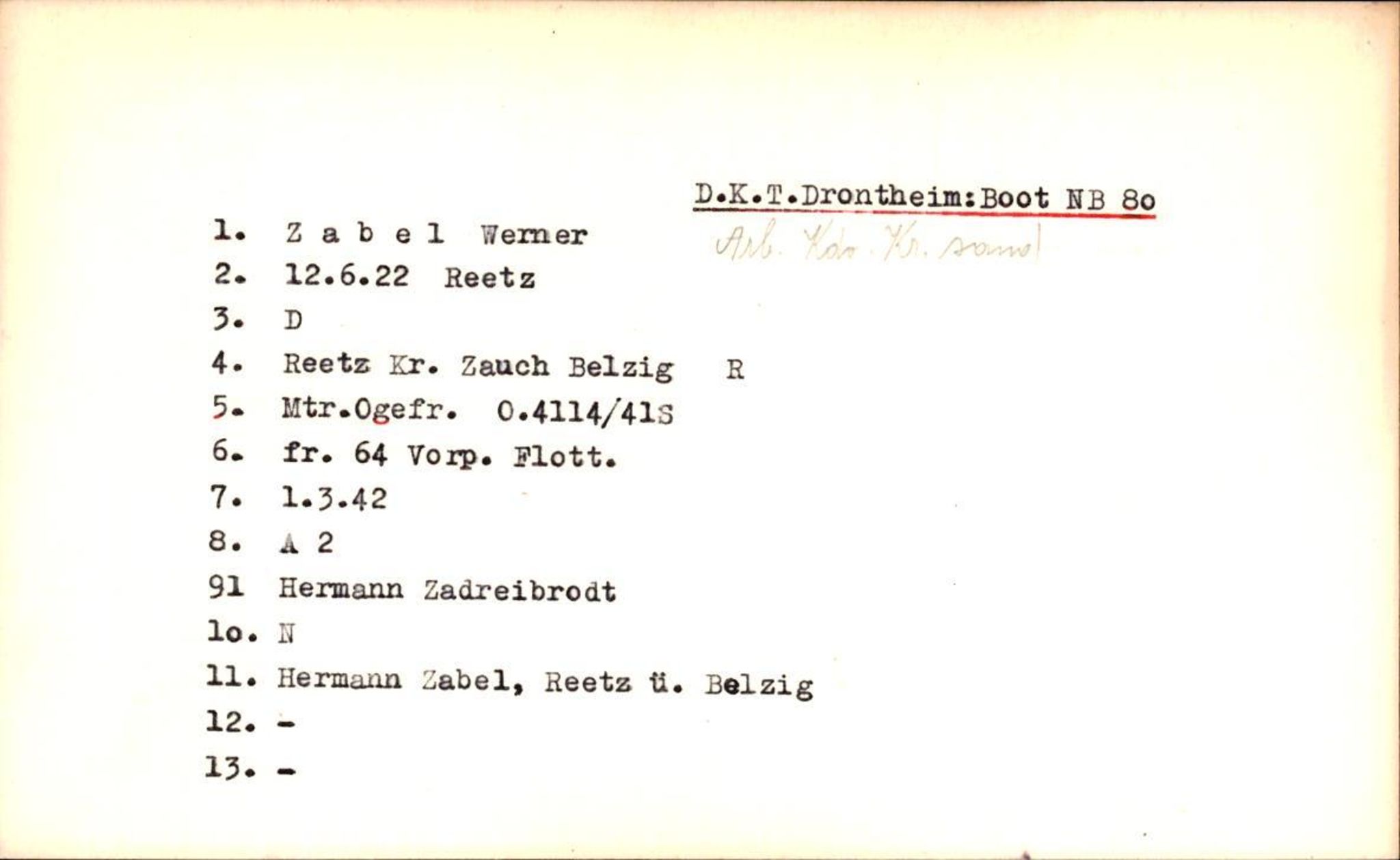 Hjemsendte tyskere , AV/RA-RAFA-6487/D/Da/L0005: Seibert-Zychlinzki, 1945-1947, p. 986