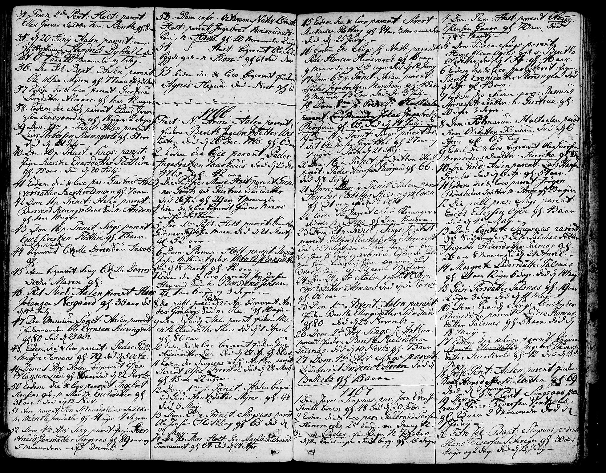 Ministerialprotokoller, klokkerbøker og fødselsregistre - Sør-Trøndelag, SAT/A-1456/685/L0952: Parish register (official) no. 685A01, 1745-1804, p. 159