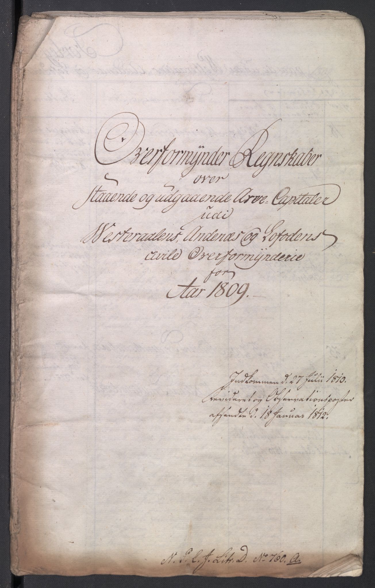 Danske Kanselli 1800-1814, RA/EA-3024/K/Kk/Kkb8/L0021: Lofoten sorenskriveri, 1804-1812, p. 479