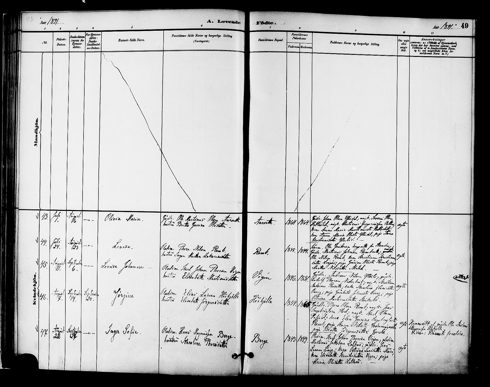 Ministerialprotokoller, klokkerbøker og fødselsregistre - Møre og Romsdal, AV/SAT-A-1454/519/L0255: Parish register (official) no. 519A14, 1884-1908, p. 49