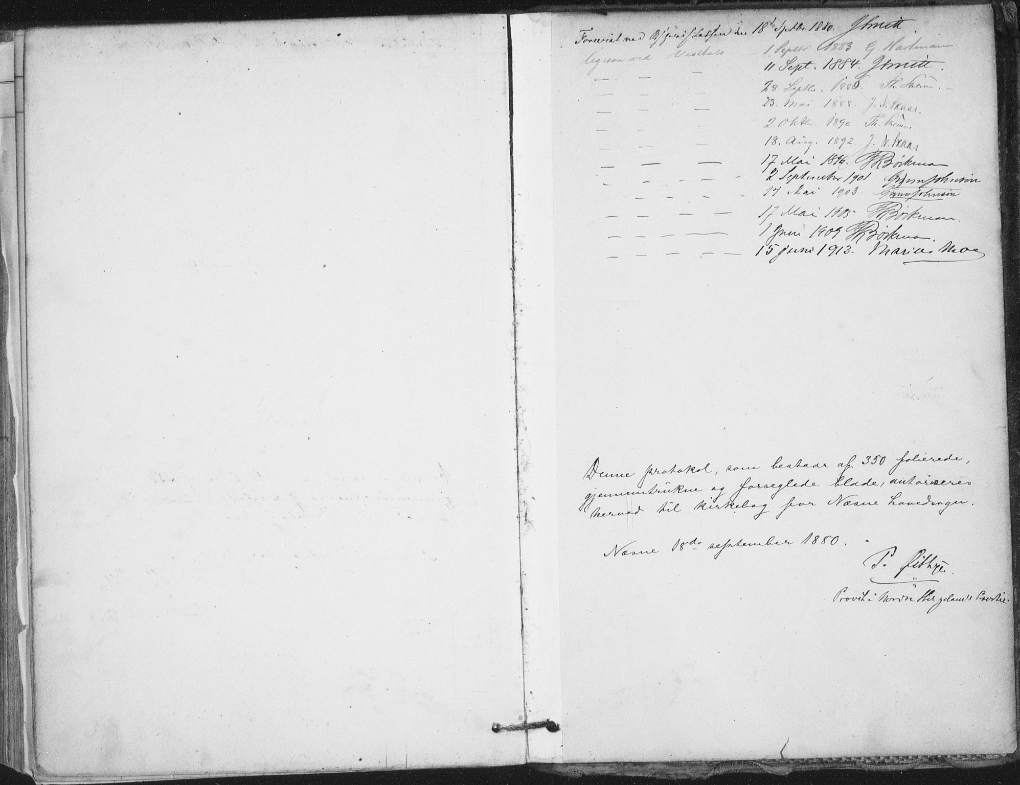Ministerialprotokoller, klokkerbøker og fødselsregistre - Nordland, SAT/A-1459/838/L0553: Parish register (official) no. 838A11, 1880-1910