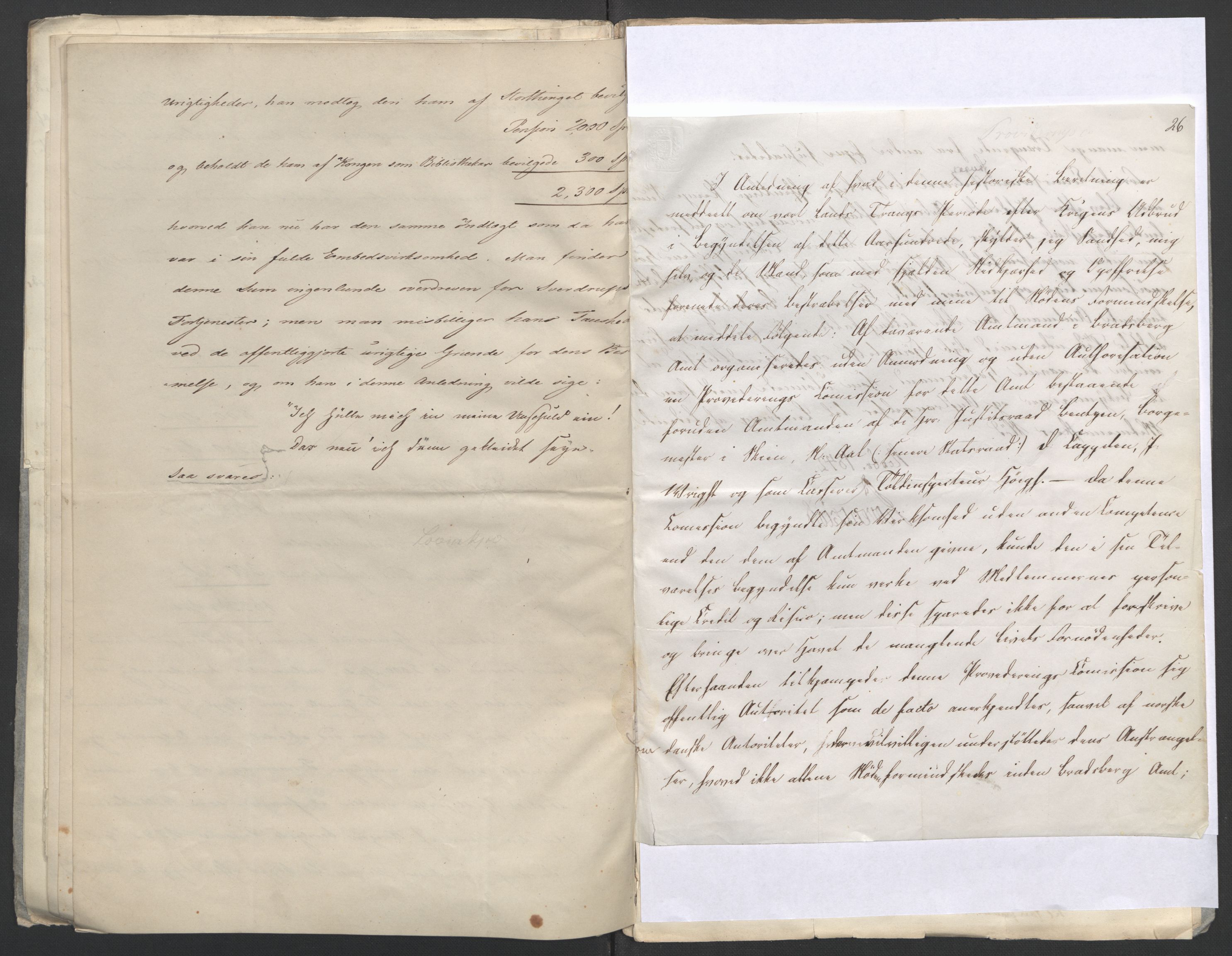 Faye, Andreas, AV/RA-PA-0015/F/Fh/L0028/0003: -- / Optegnelser ang. begivenhedene 1807-1814 af Thulstrup, L. Stoud Platou, C. St. Platou, G. Sverdrup, Løvenskiold m.fl. (afg. i samme anledning), p. 28