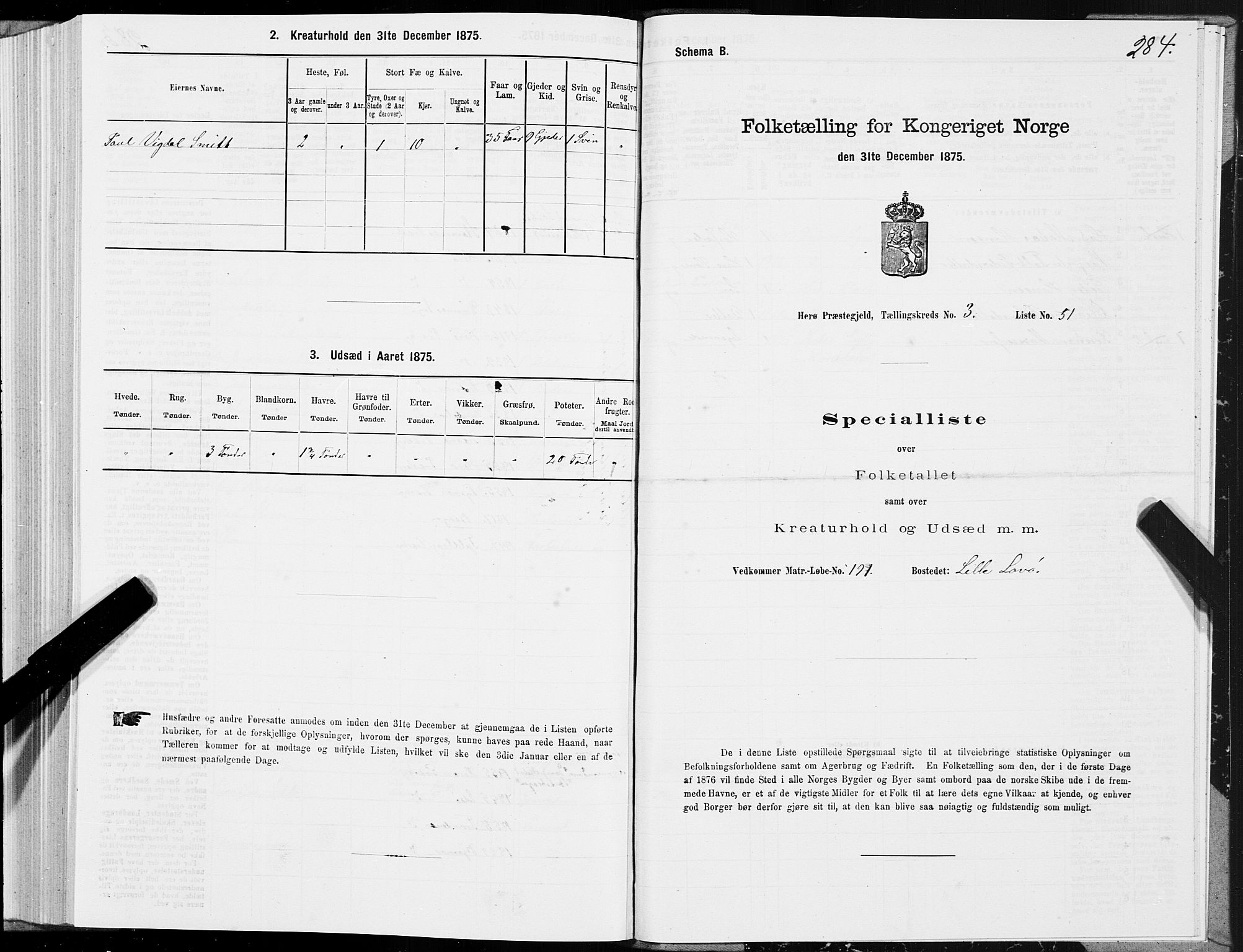 SAT, 1875 census for 1818P Herøy, 1875, p. 2284