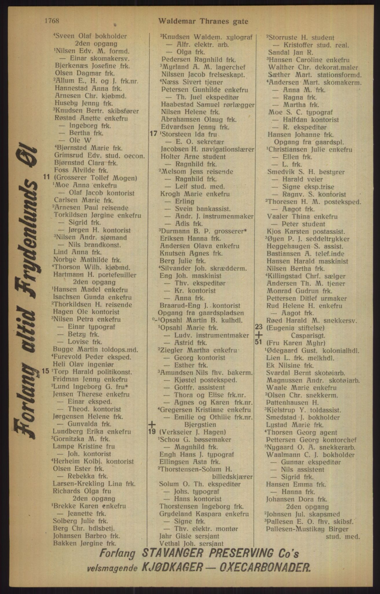 Kristiania/Oslo adressebok, PUBL/-, 1915, p. 1768