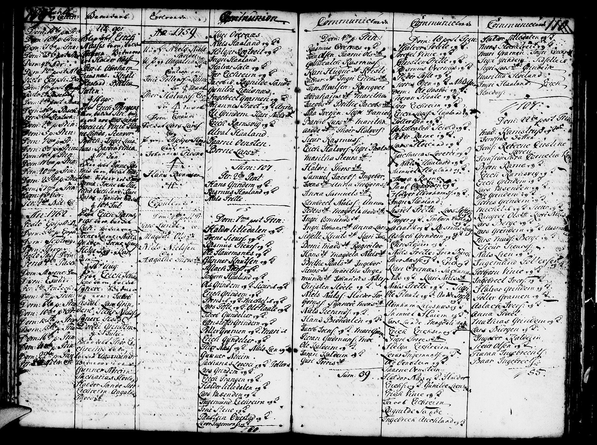 Etne sokneprestembete, AV/SAB-A-75001/H/Haa: Parish register (official) no. A 3 /2, 1755-1782, p. 109-110