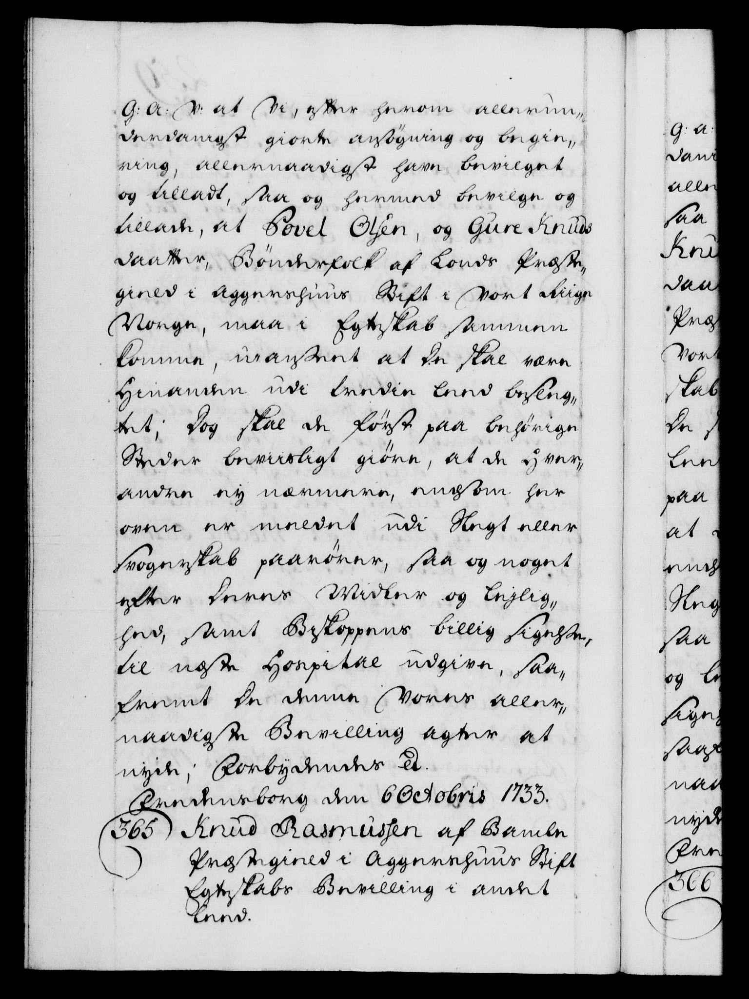 Danske Kanselli 1572-1799, AV/RA-EA-3023/F/Fc/Fca/Fcaa/L0028: Norske registre, 1733-1734, p. 259b