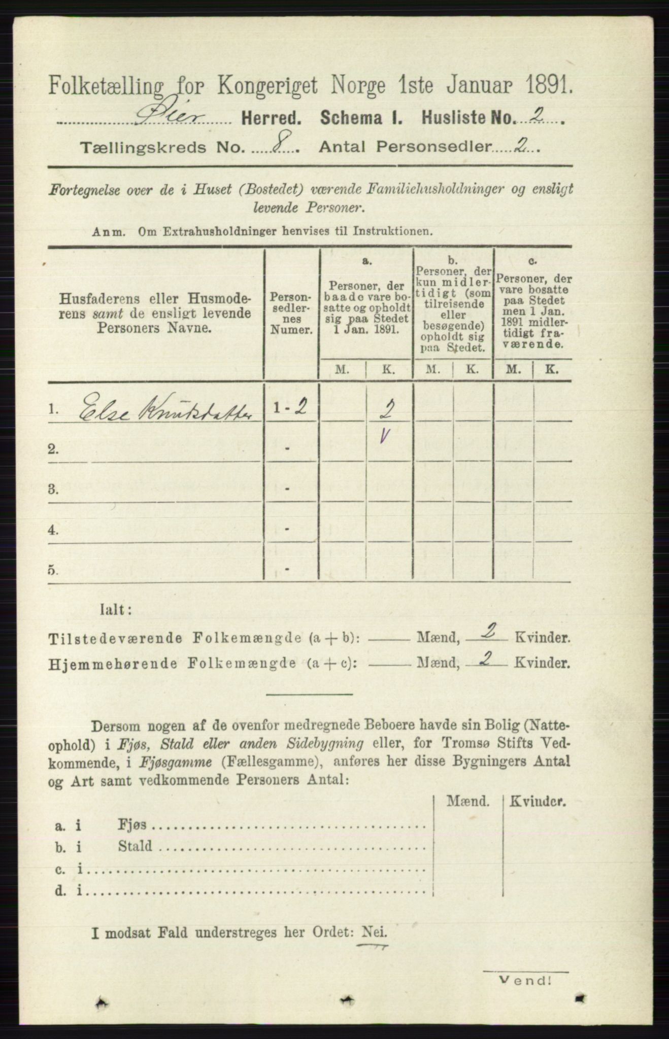 RA, 1891 census for 0521 Øyer, 1891, p. 2647