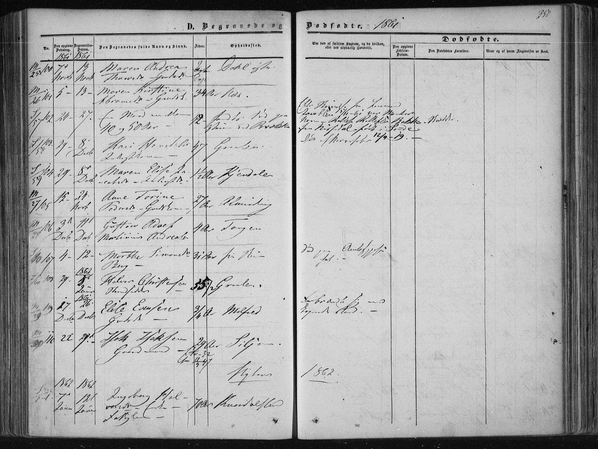 Solum kirkebøker, AV/SAKO-A-306/F/Fa/L0007: Parish register (official) no. I 7, 1856-1864, p. 350