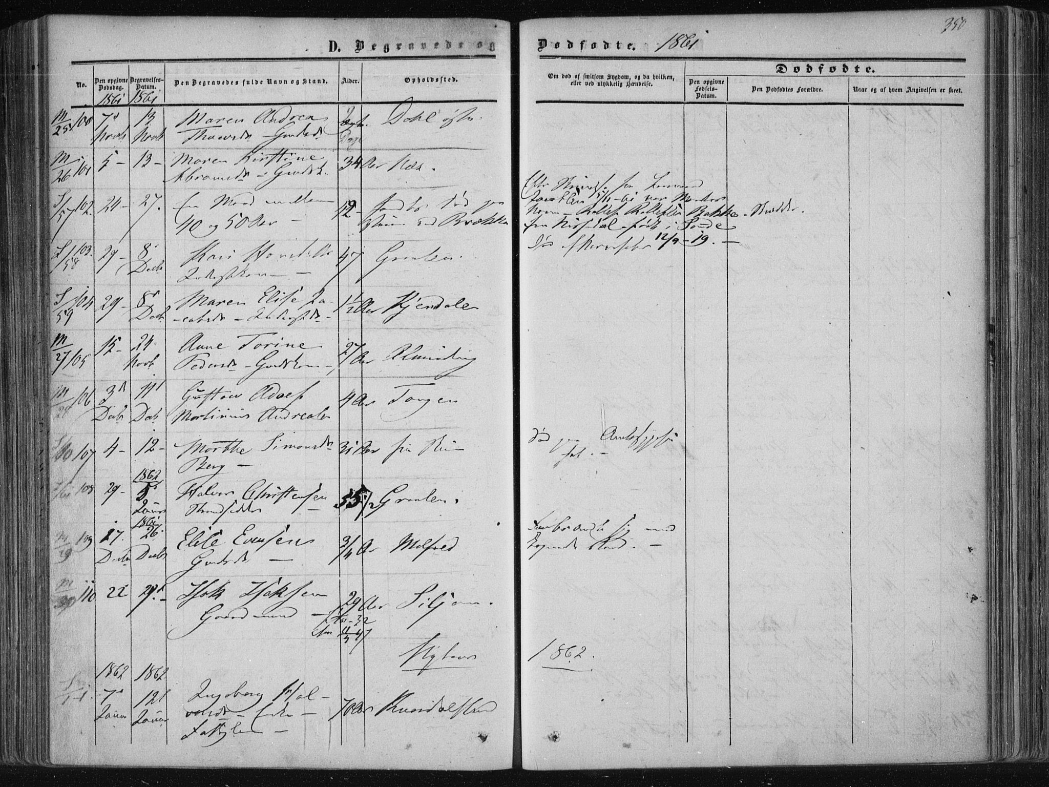 Solum kirkebøker, SAKO/A-306/F/Fa/L0007: Parish register (official) no. I 7, 1856-1864, p. 350