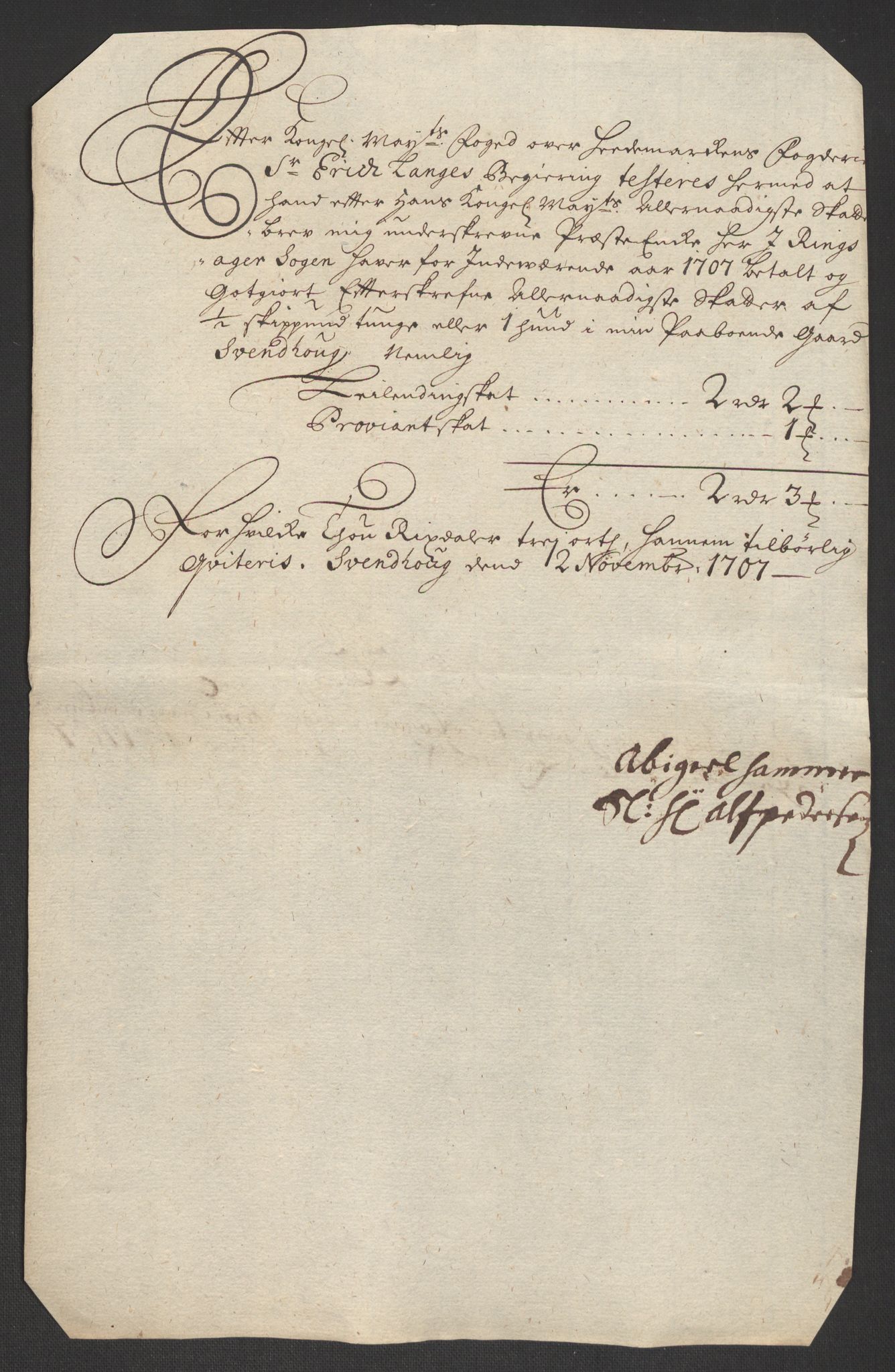 Rentekammeret inntil 1814, Reviderte regnskaper, Fogderegnskap, AV/RA-EA-4092/R16/L1043: Fogderegnskap Hedmark, 1706-1707, p. 463