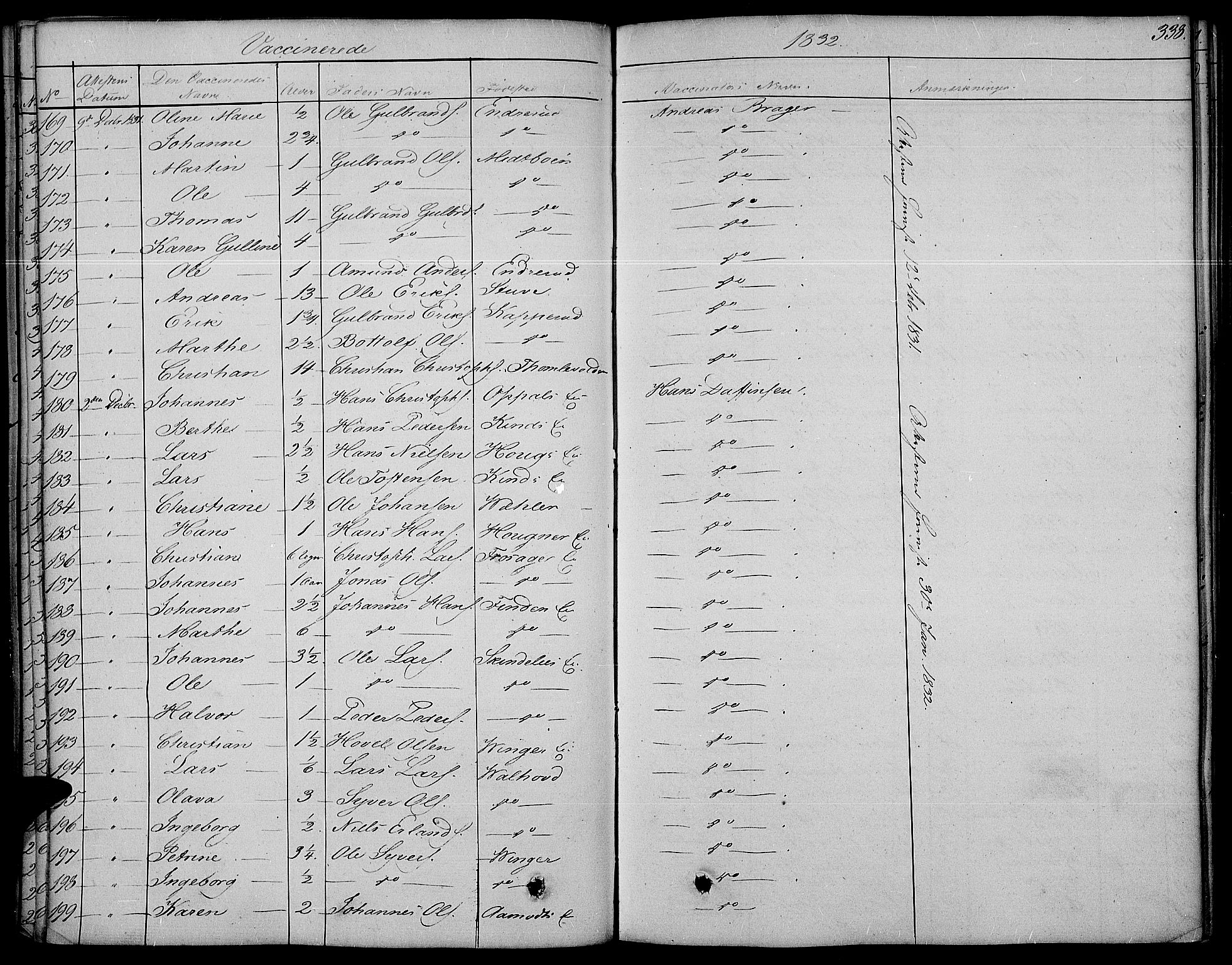 Land prestekontor, AV/SAH-PREST-120/H/Ha/Haa/L0008: Parish register (official) no. 8, 1830-1846, p. 338