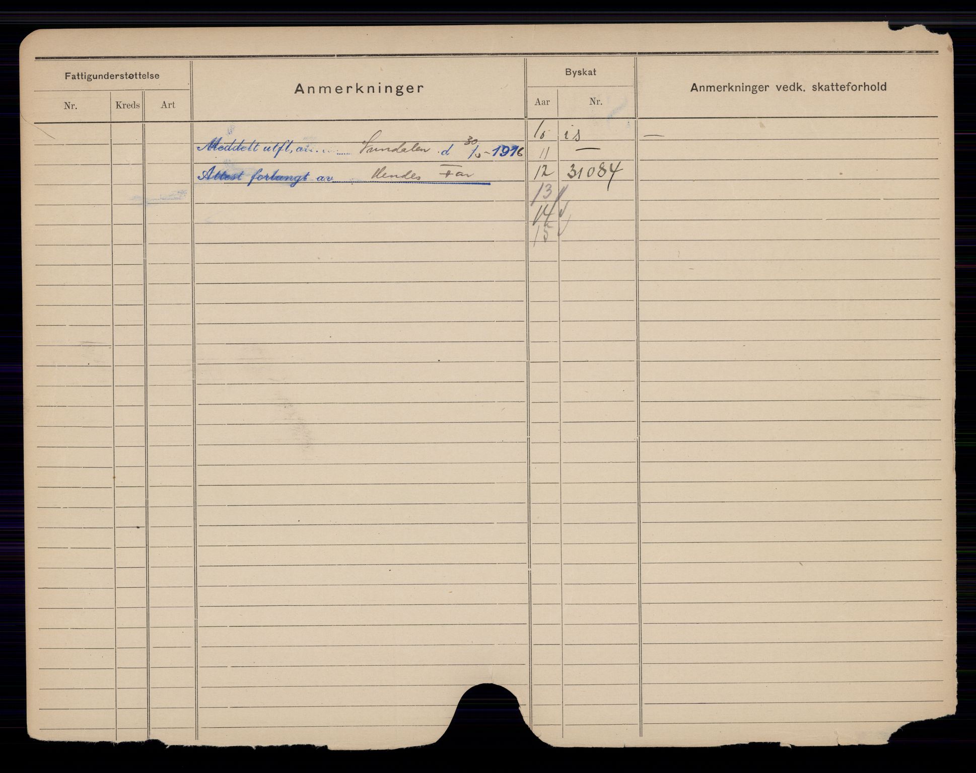 Oslo folkeregister, Registerkort, SAO/A-11715/K/Kb/L0027: NO - Å, 1916