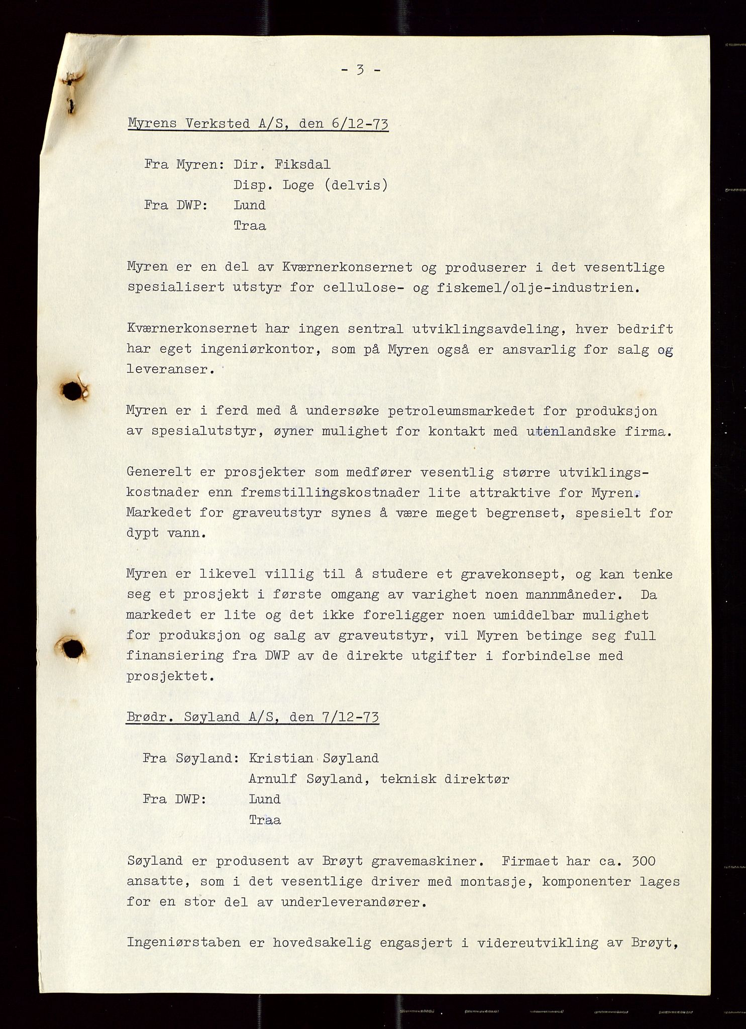 Industridepartementet, Oljekontoret, AV/SAST-A-101348/Di/L0004: DWP, møter, komite`møter, 761 forskning/teknologi, 1972-1975, p. 481