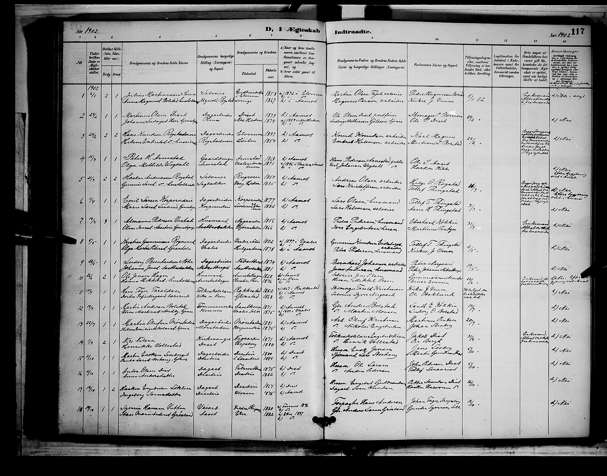 Åmot prestekontor, Hedmark, AV/SAH-PREST-056/H/Ha/Hab/L0002: Parish register (copy) no. 2, 1896-1906, p. 117