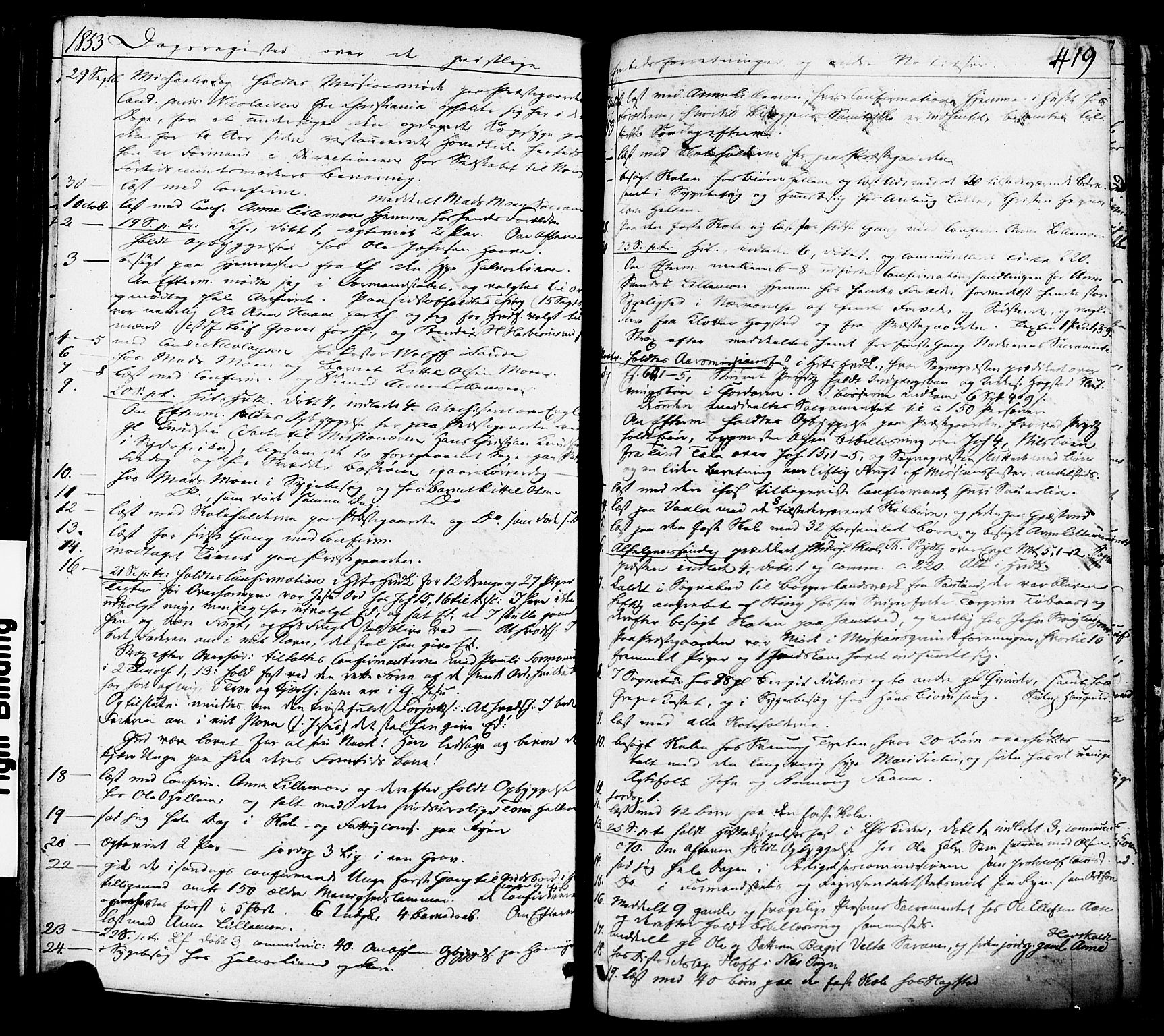 Heddal kirkebøker, AV/SAKO-A-268/F/Fa/L0006: Parish register (official) no. I 6, 1837-1854, p. 419