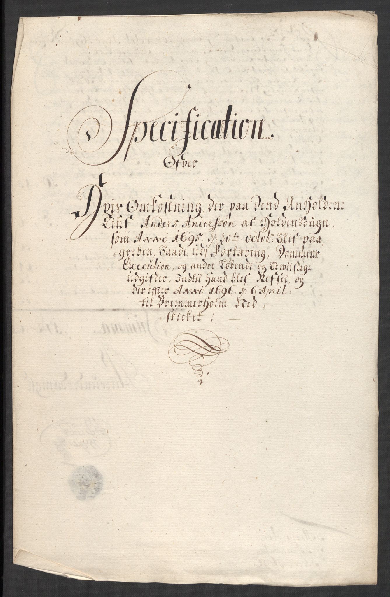 Rentekammeret inntil 1814, Reviderte regnskaper, Fogderegnskap, RA/EA-4092/R36/L2095: Fogderegnskap Øvre og Nedre Telemark og Bamble, 1696, p. 185