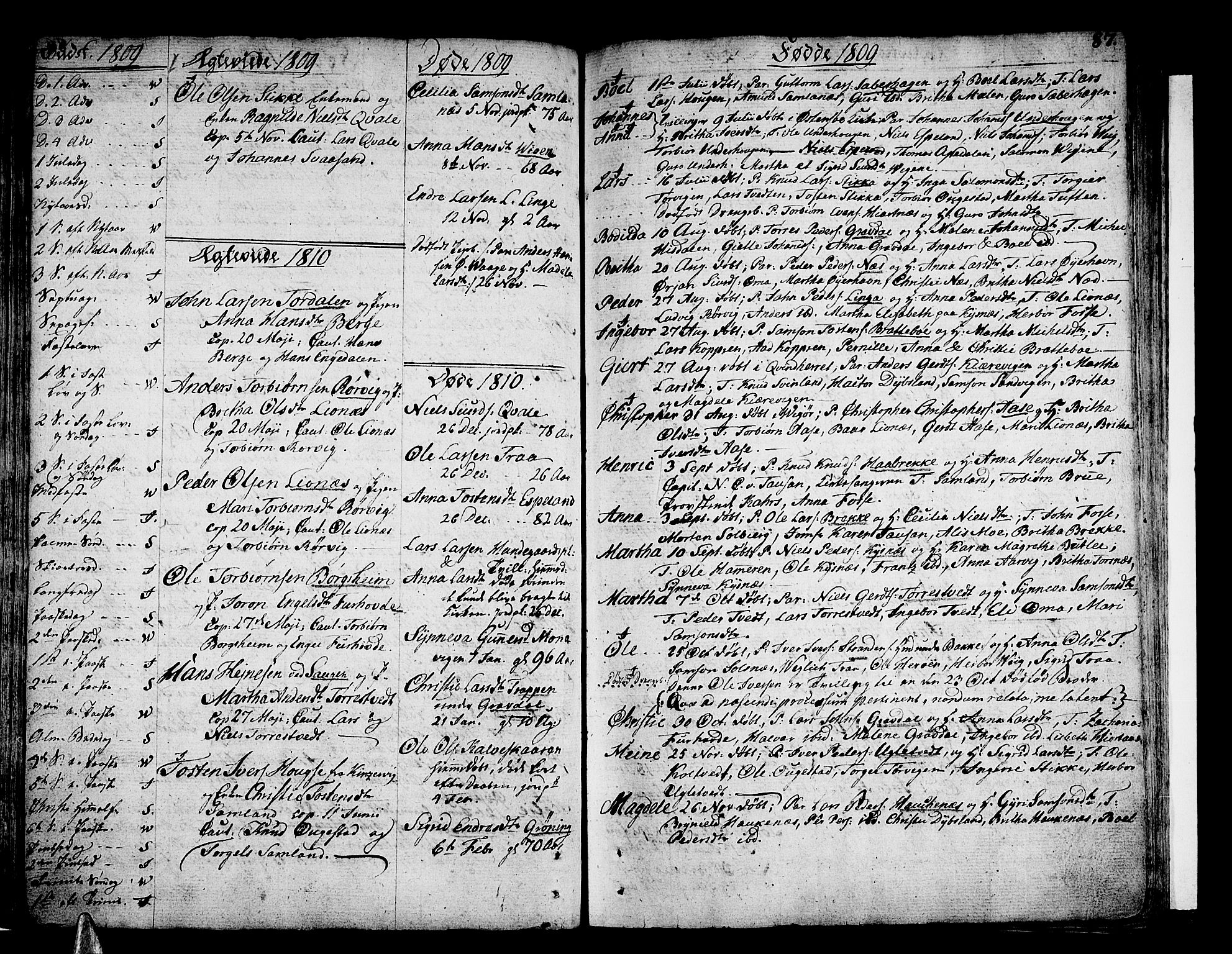 Strandebarm sokneprestembete, SAB/A-78401/H/Haa: Parish register (official) no. A 4, 1788-1817, p. 87