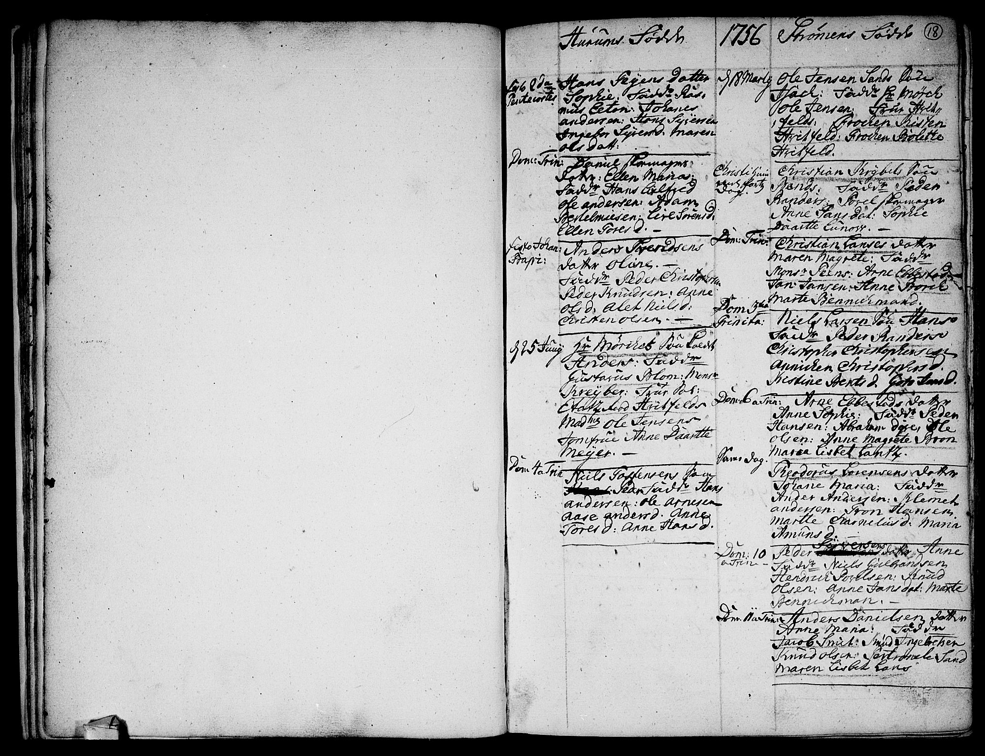 Hurum kirkebøker, SAKO/A-229/F/Fa/L0006: Parish register (official) no. 6, 1756-1770, p. 18
