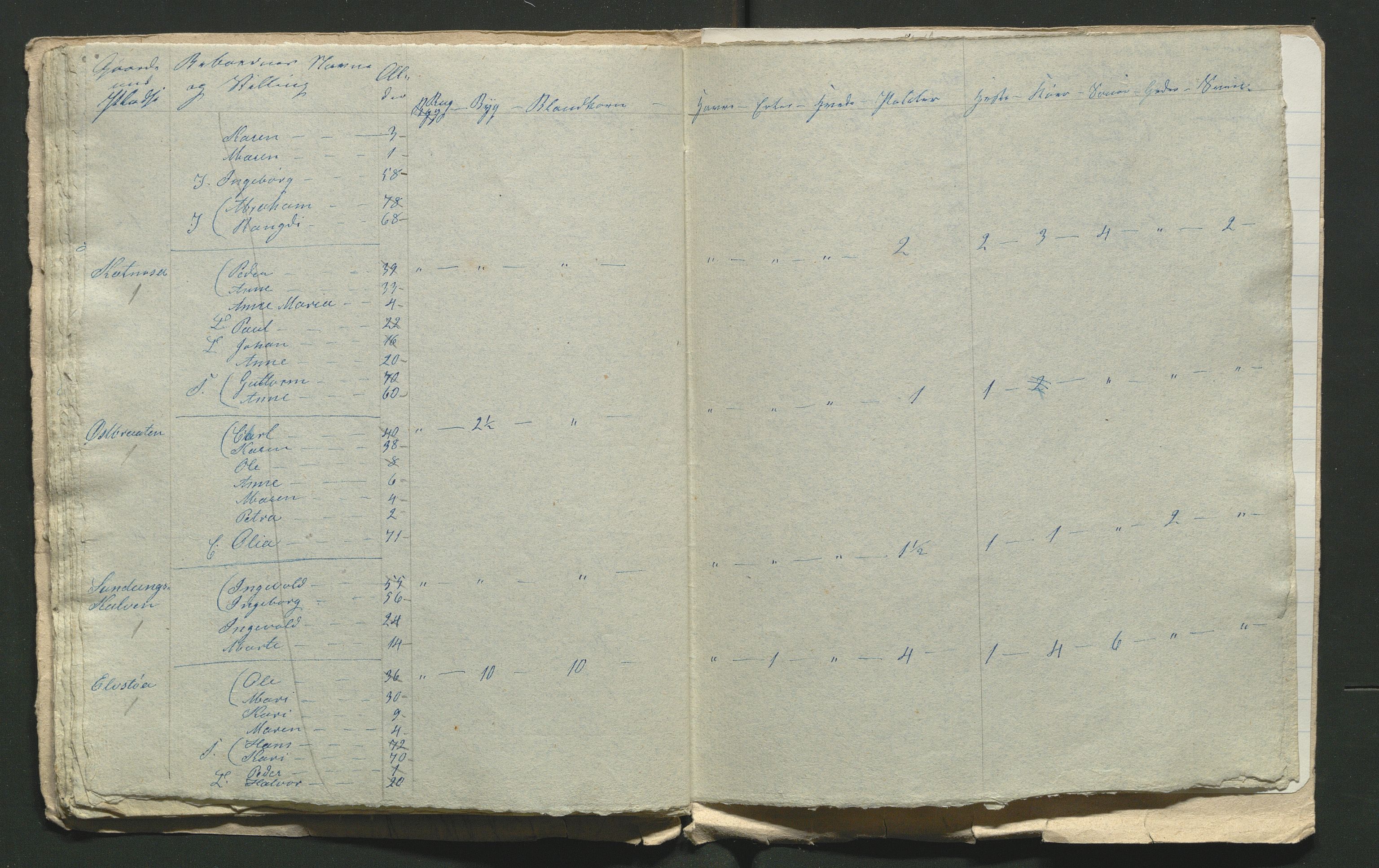 SAH, 1855 Census for Jevnaker parish, 1855, p. 45