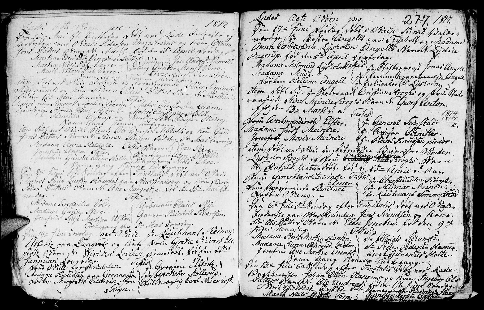 Ministerialprotokoller, klokkerbøker og fødselsregistre - Sør-Trøndelag, SAT/A-1456/606/L0305: Parish register (copy) no. 606C01, 1757-1819, p. 277