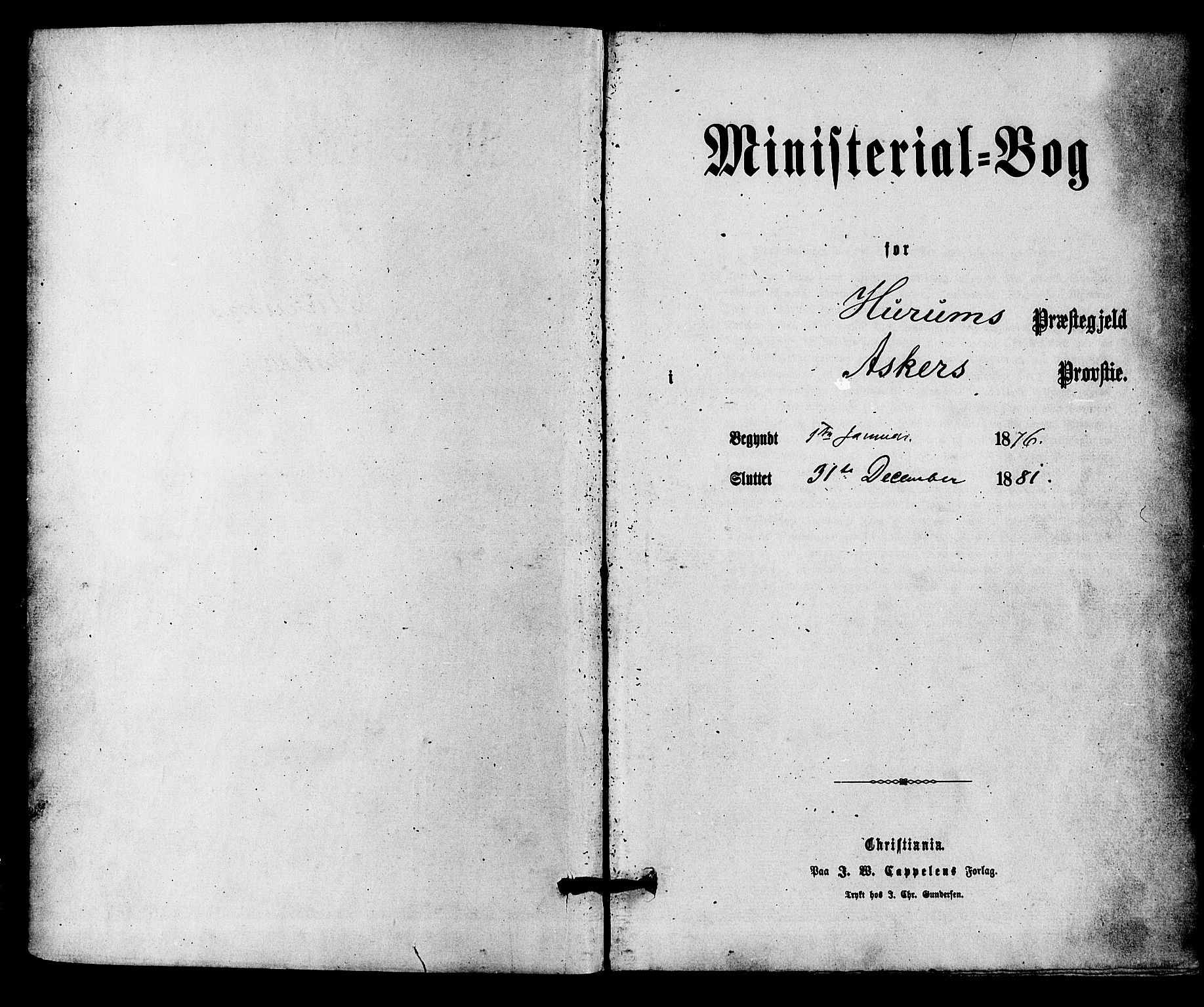 Hurum kirkebøker, SAKO/A-229/F/Fa/L0013: Parish register (official) no. 13, 1876-1881