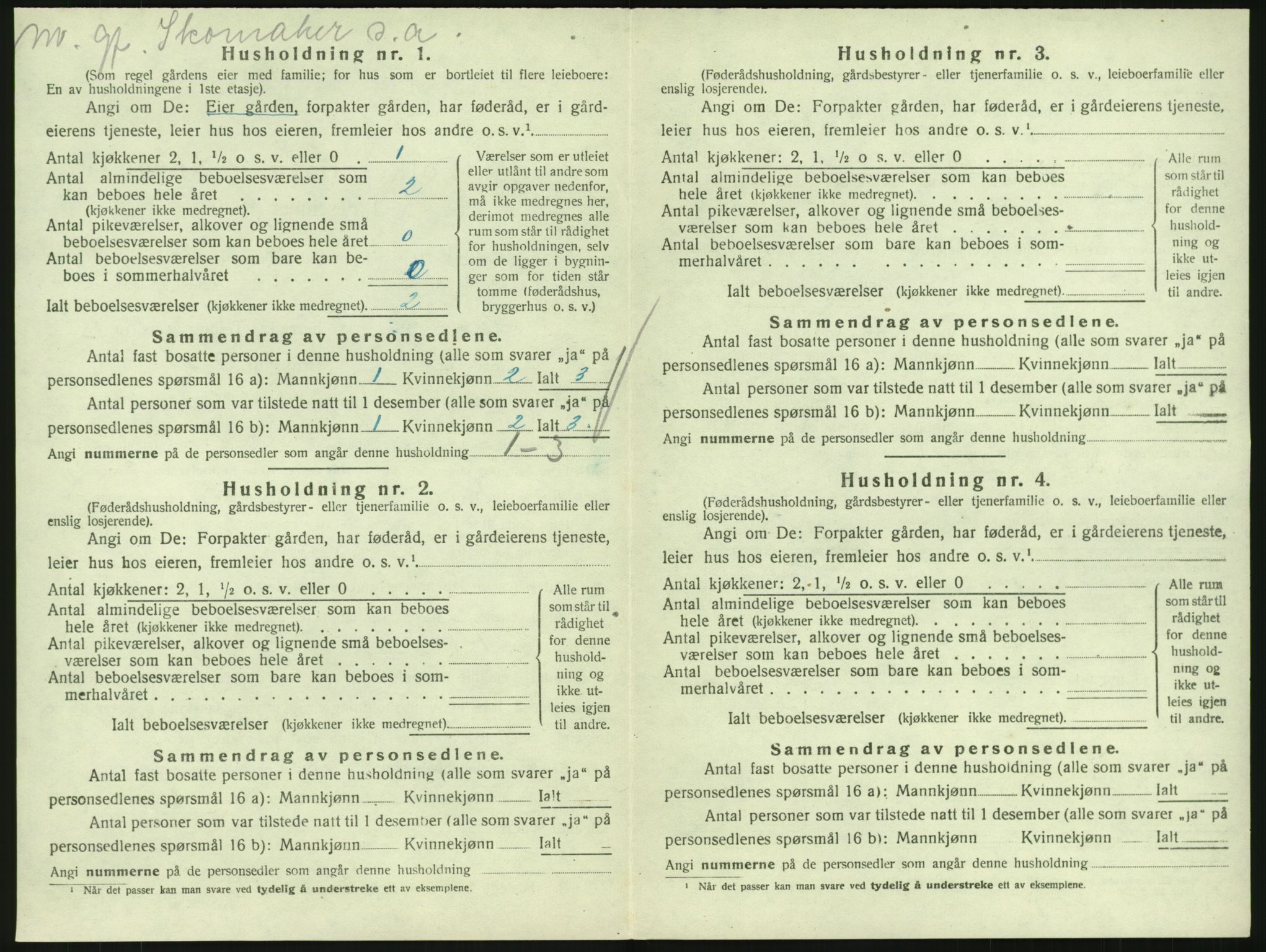 SAKO, 1920 census for Hedrum, 1920, p. 1252