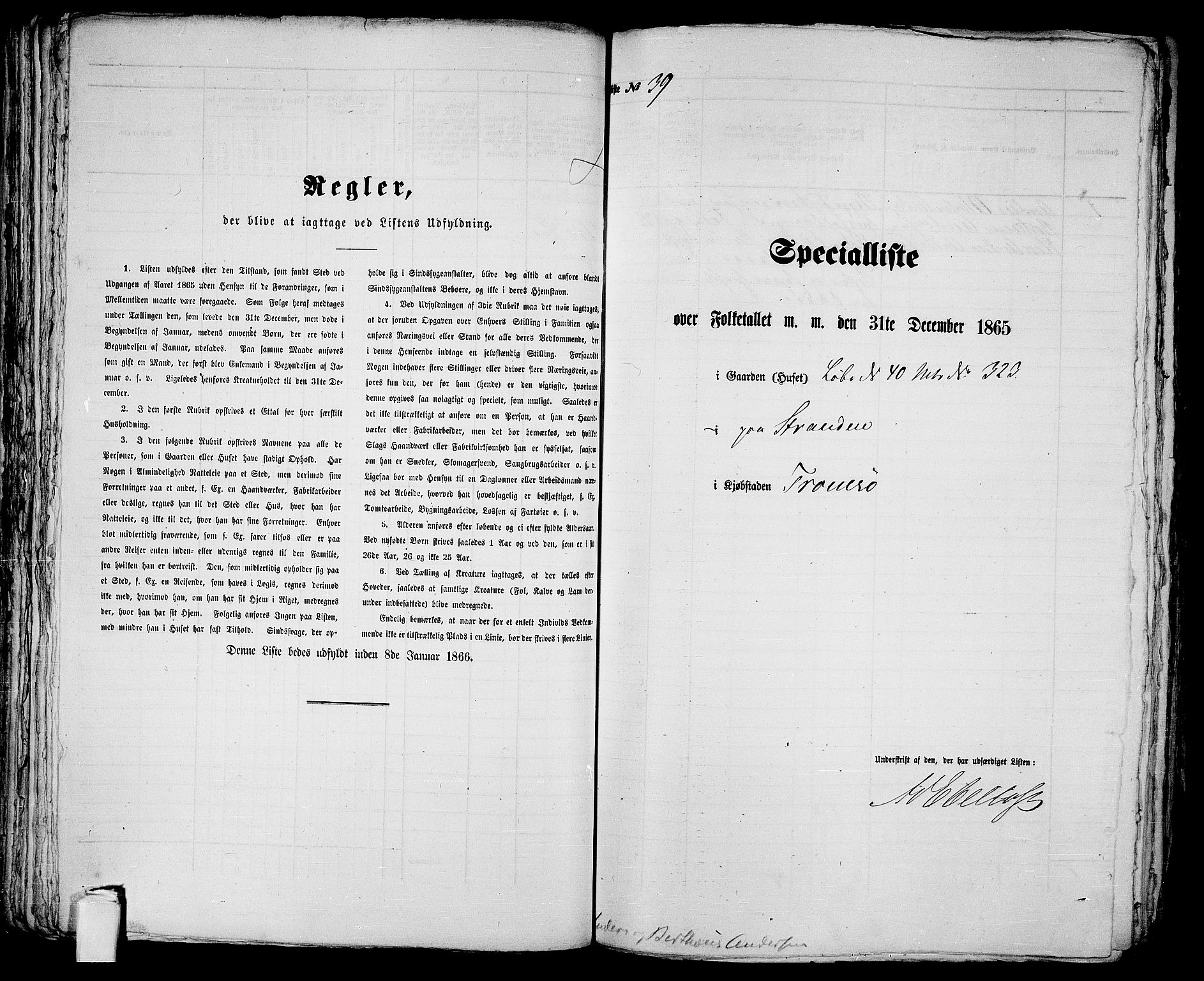 RA, 1865 census for Tromsø, 1865, p. 86