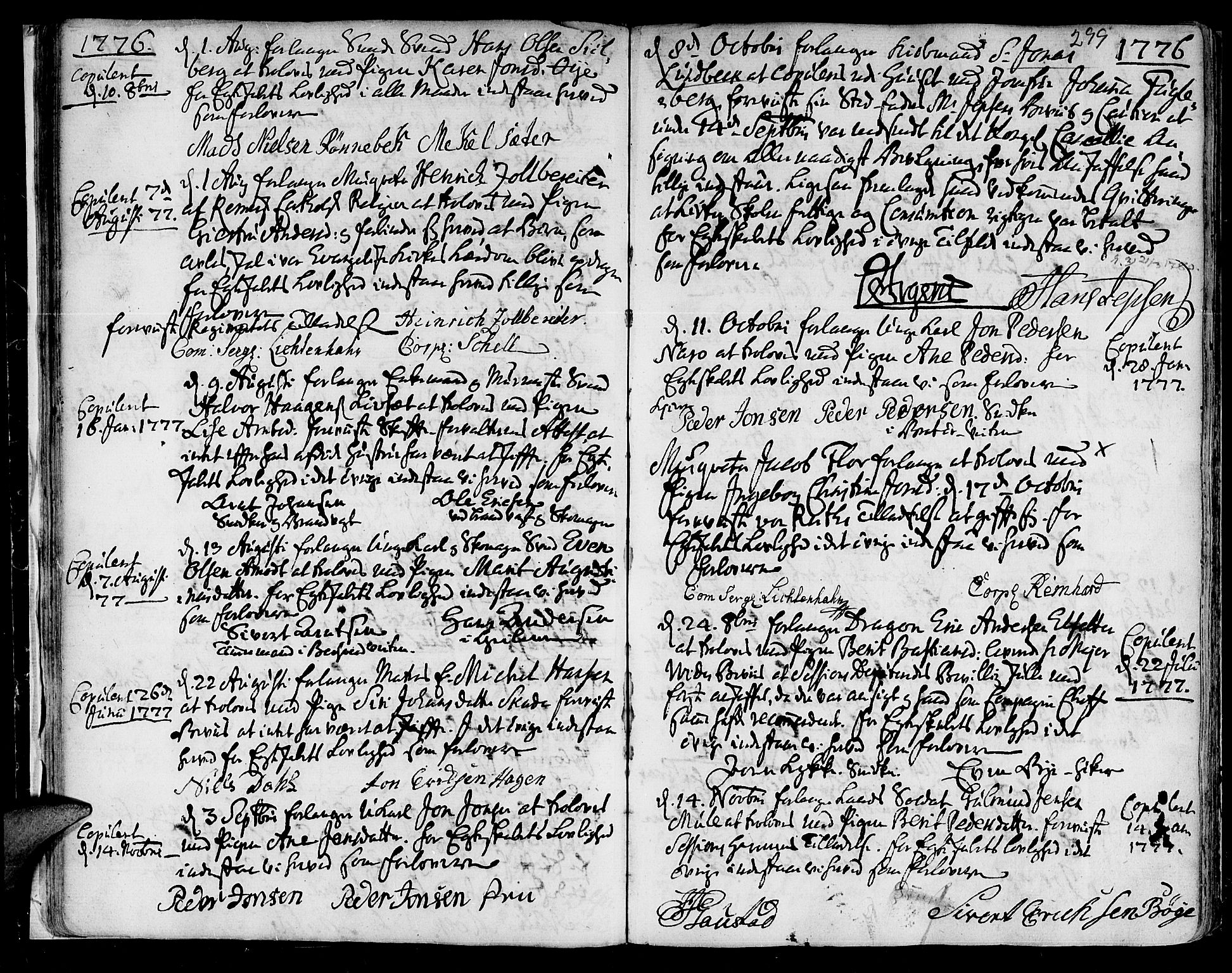 Ministerialprotokoller, klokkerbøker og fødselsregistre - Sør-Trøndelag, SAT/A-1456/601/L0038: Parish register (official) no. 601A06, 1766-1877, p. 299