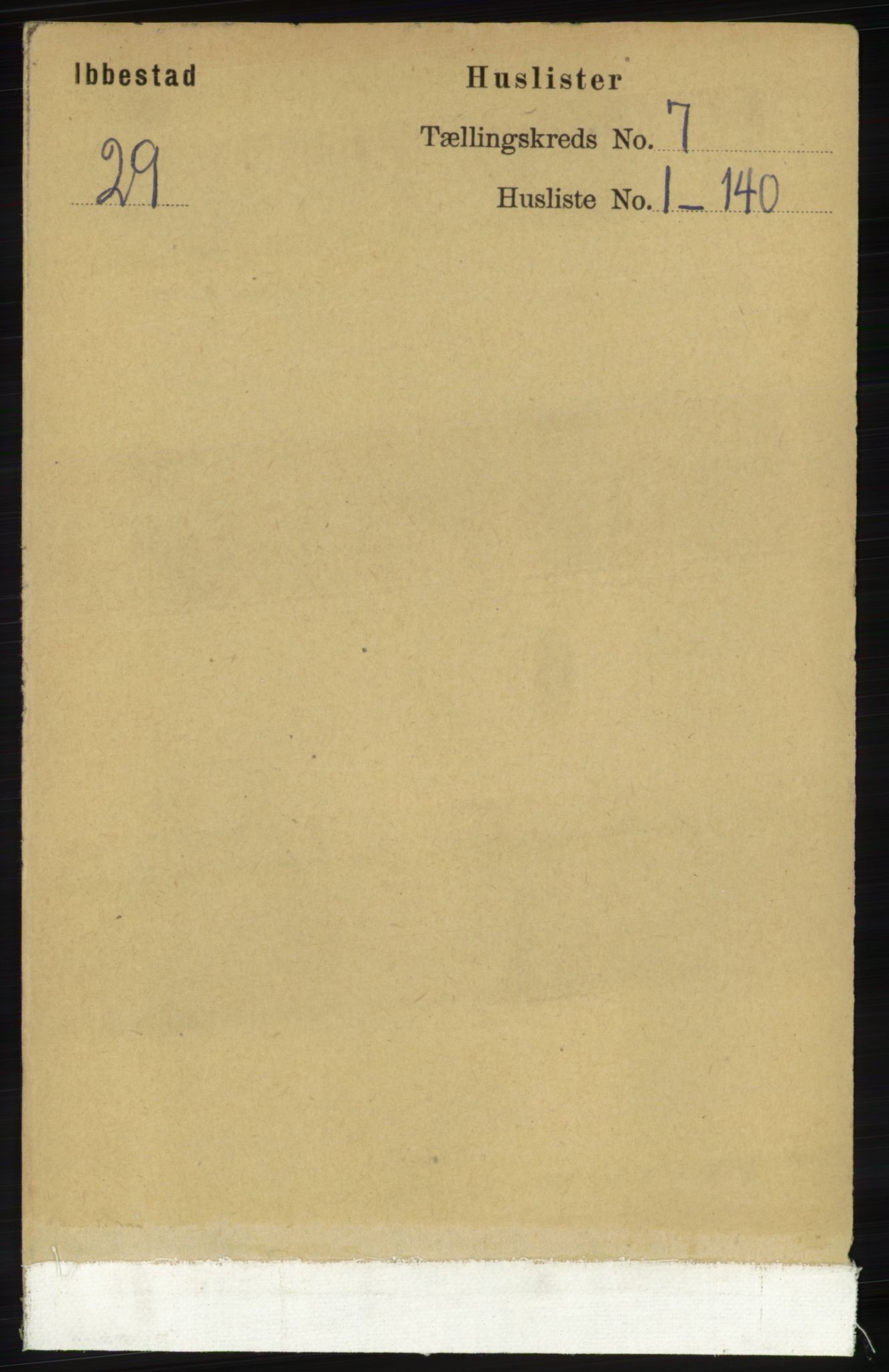 RA, 1891 census for 1917 Ibestad, 1891, p. 4047
