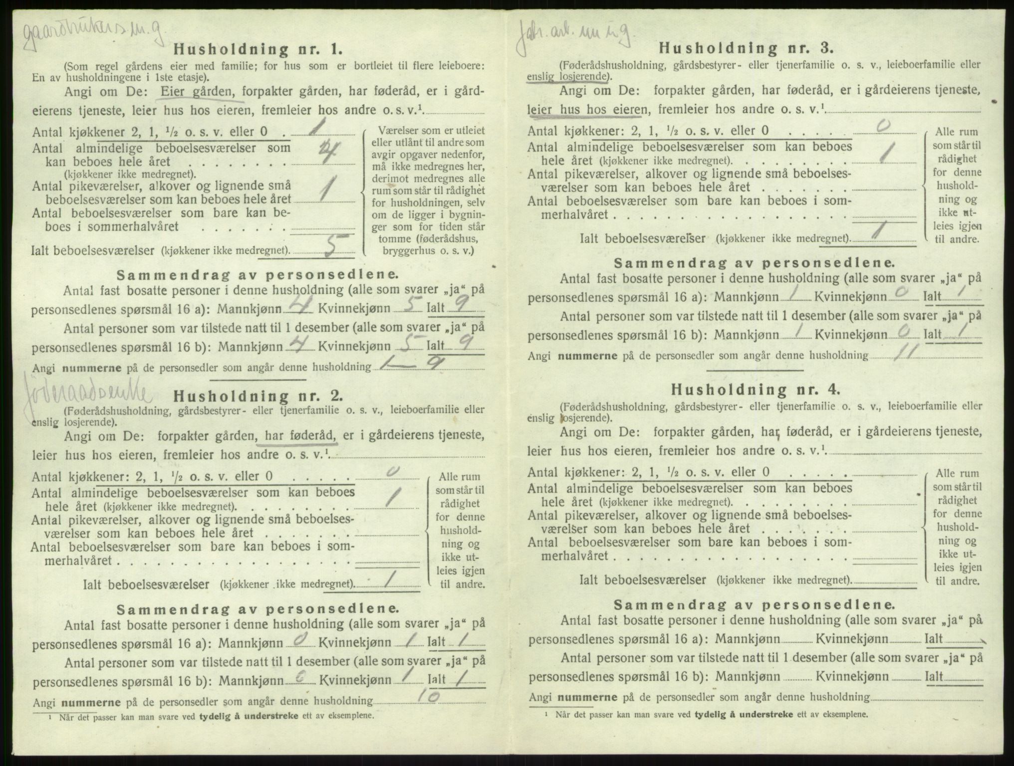 SAB, 1920 census for Kyrkjebø, 1920, p. 699