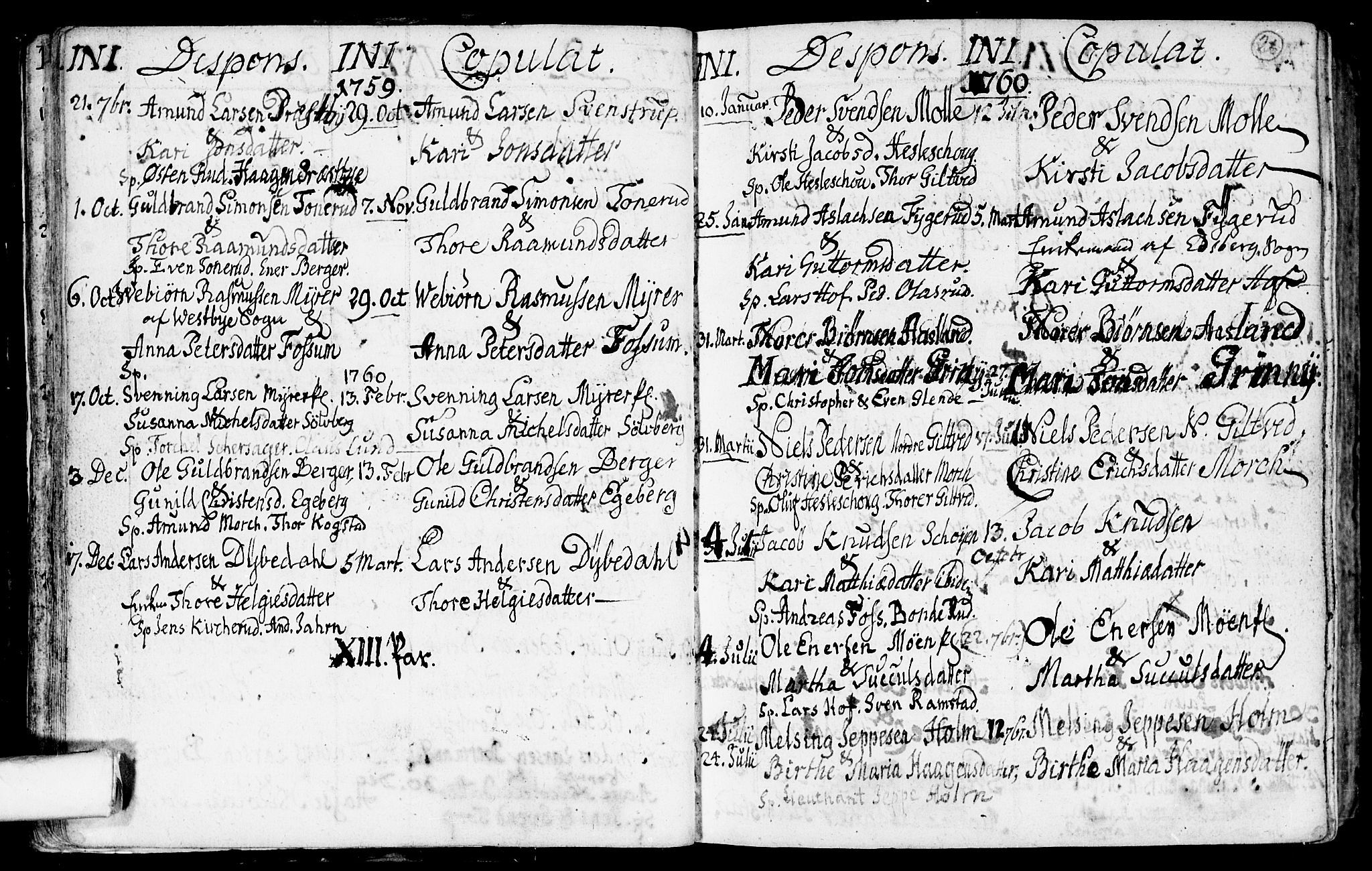 Spydeberg prestekontor Kirkebøker, SAO/A-10924/F/Fa/L0002: Parish register (official) no. I 2, 1739-1780, p. 26