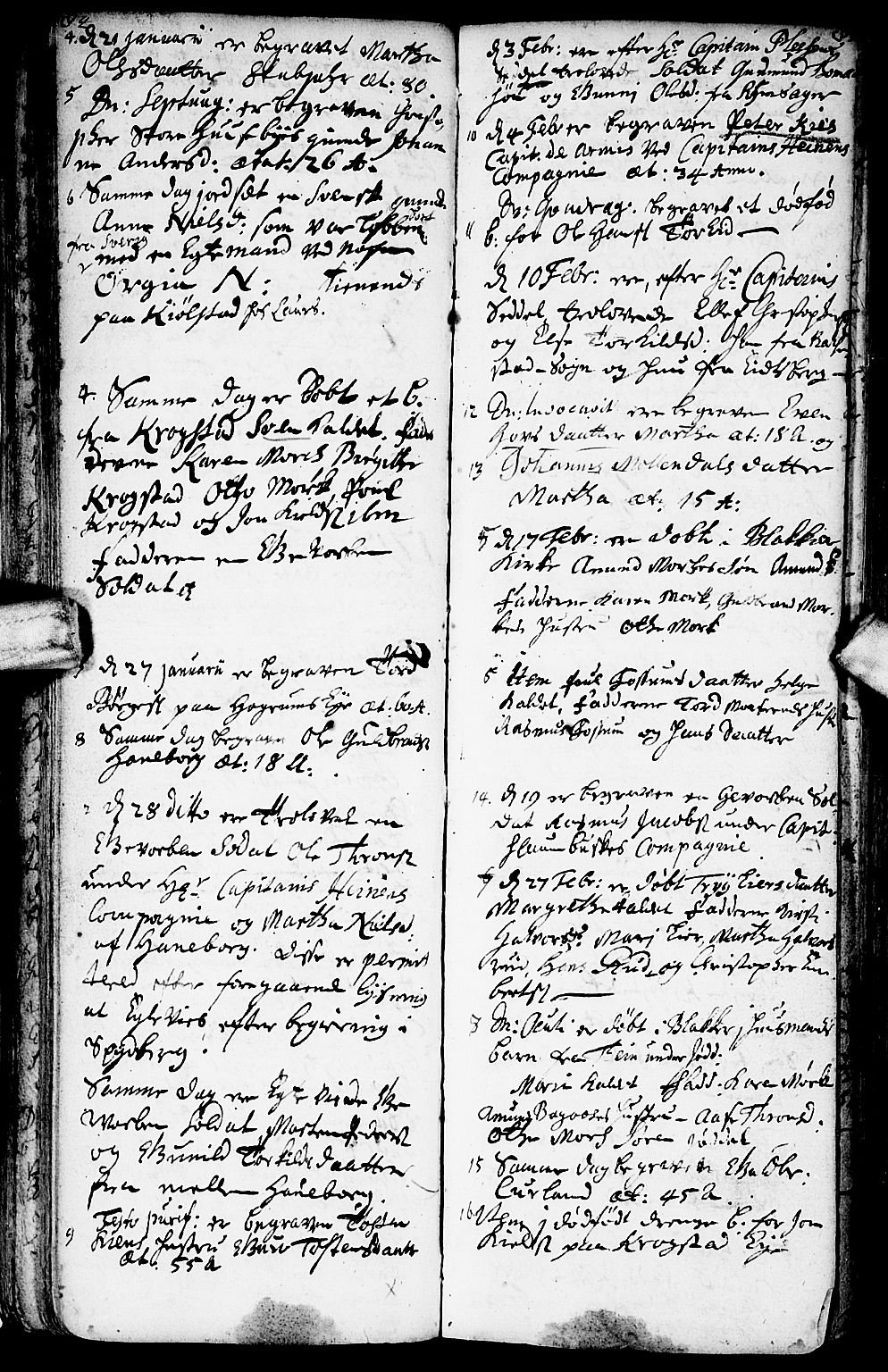 Aurskog prestekontor Kirkebøker, SAO/A-10304a/F/Fa/L0001: Parish register (official) no. I 1, 1707-1735, p. 84-85