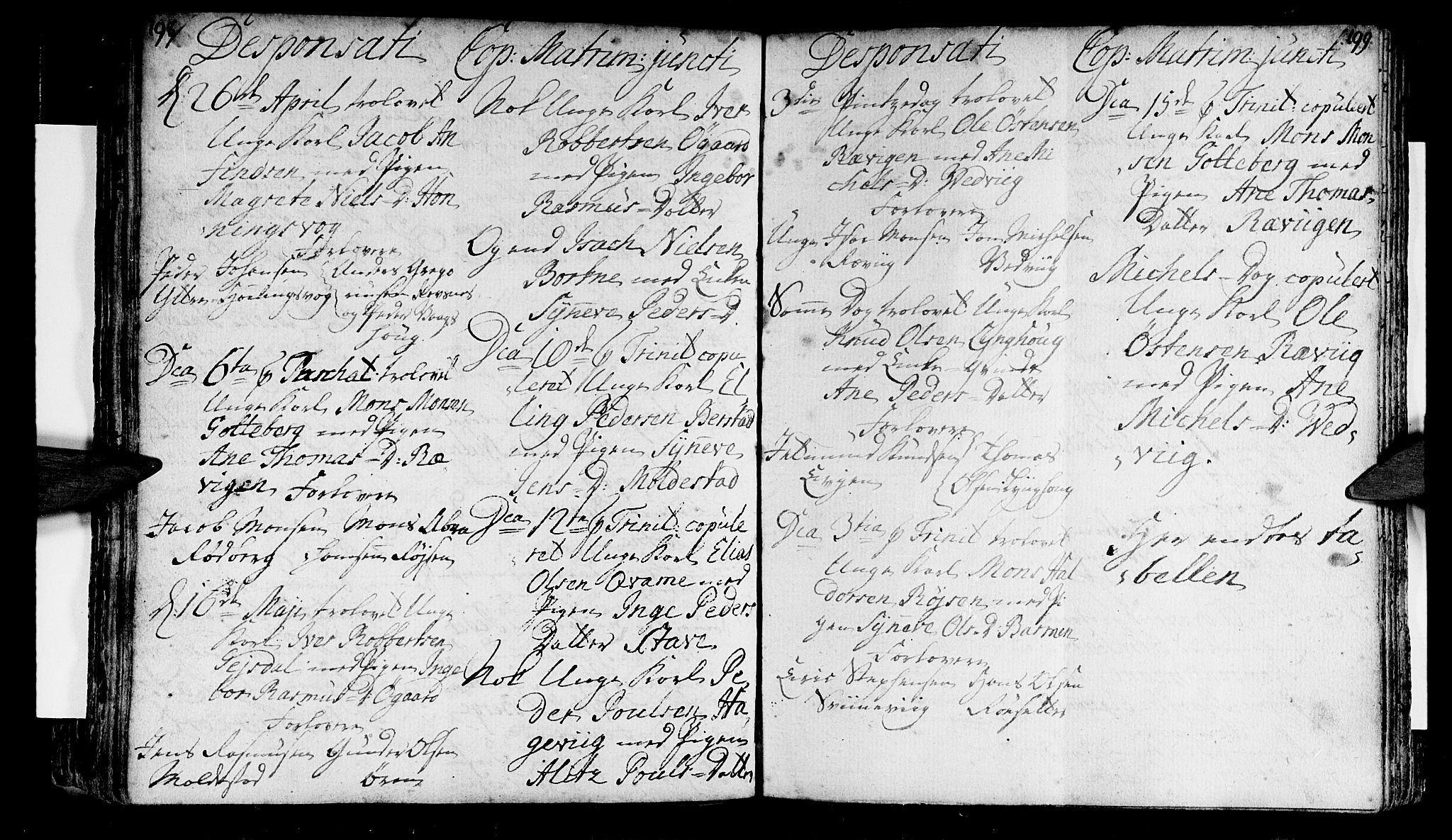 Selje sokneprestembete, AV/SAB-A-99938/H/Ha/Haa/Haaa: Parish register (official) no. A 4, 1743-1759, p. 198-199