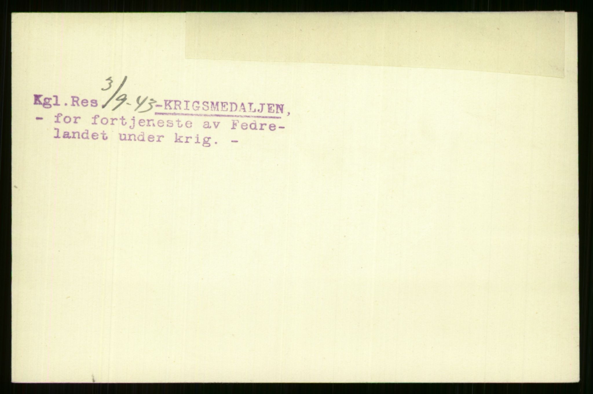 Direktoratet for sjømenn, AV/RA-S-3545/G/Gi/L0005: Alfabetisk ordnet kartotek over krigsdekorasjoner tildelt nordmenn under krigen, Ekeberg - Hendriksen, 1940-1945, p. 34