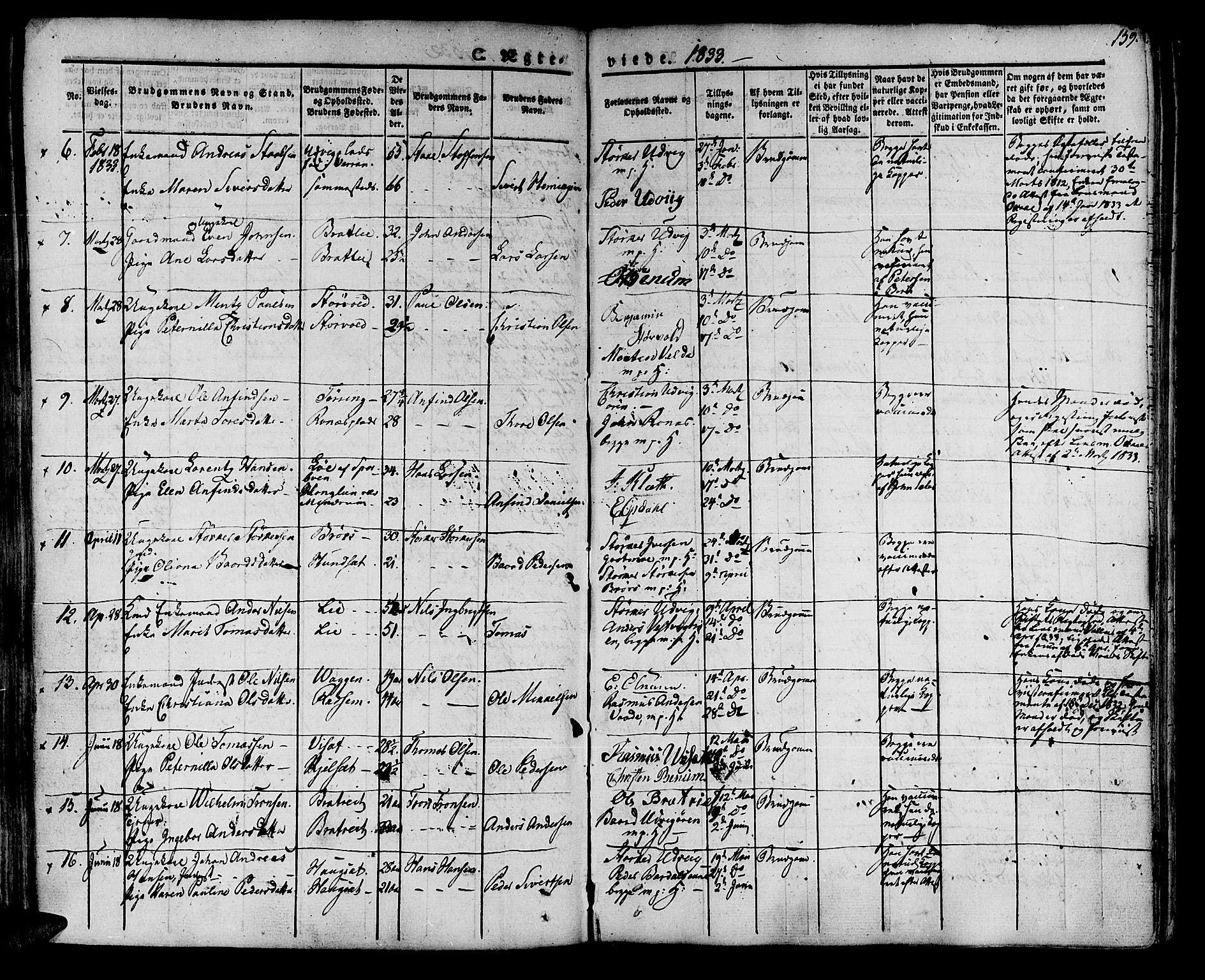 Ministerialprotokoller, klokkerbøker og fødselsregistre - Nord-Trøndelag, AV/SAT-A-1458/741/L0390: Parish register (official) no. 741A04, 1822-1836, p. 159