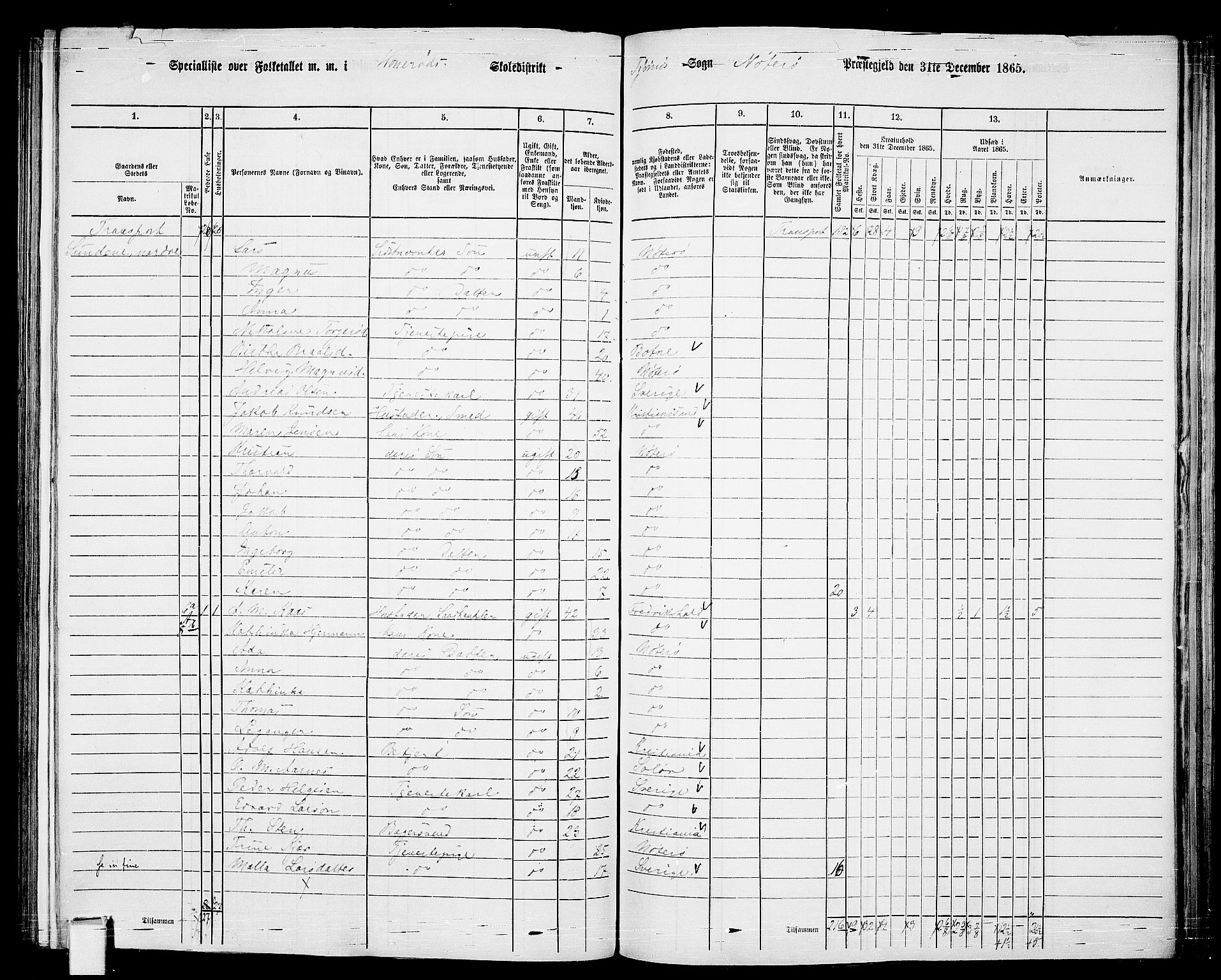 RA, 1865 census for Nøtterøy, 1865, p. 210