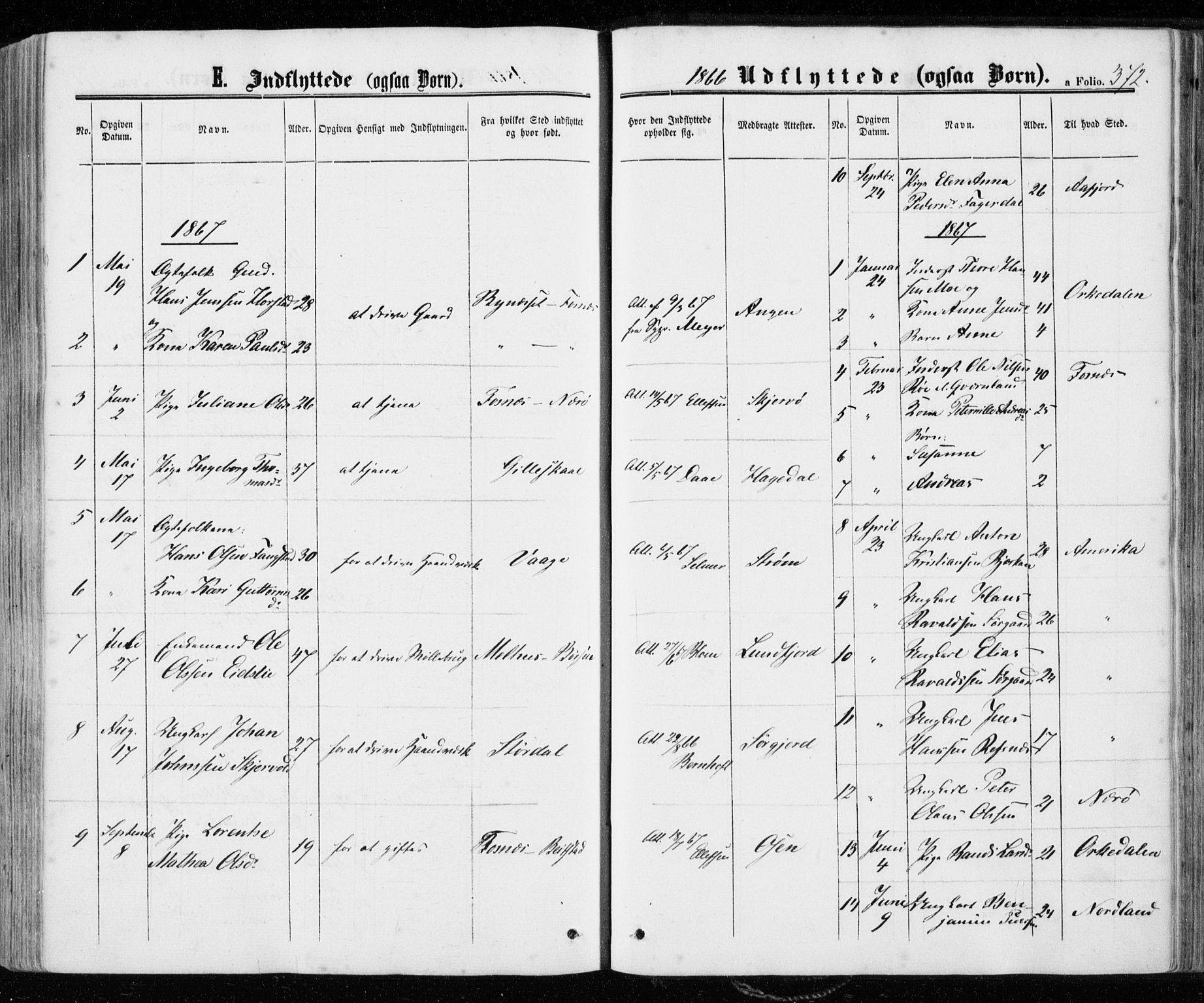 Ministerialprotokoller, klokkerbøker og fødselsregistre - Sør-Trøndelag, AV/SAT-A-1456/657/L0705: Parish register (official) no. 657A06, 1858-1867, p. 372