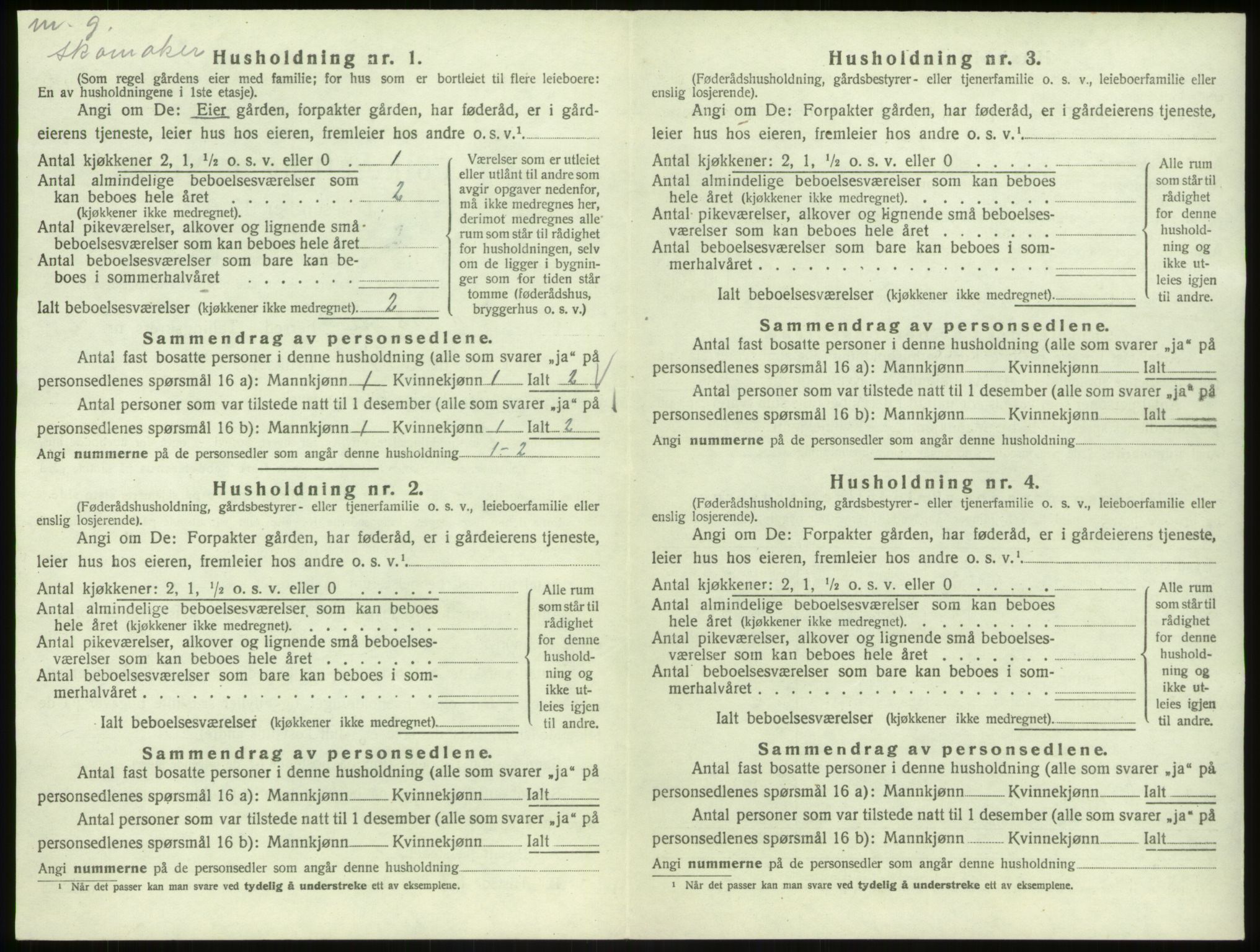 SAB, 1920 census for Åsane, 1920, p. 91